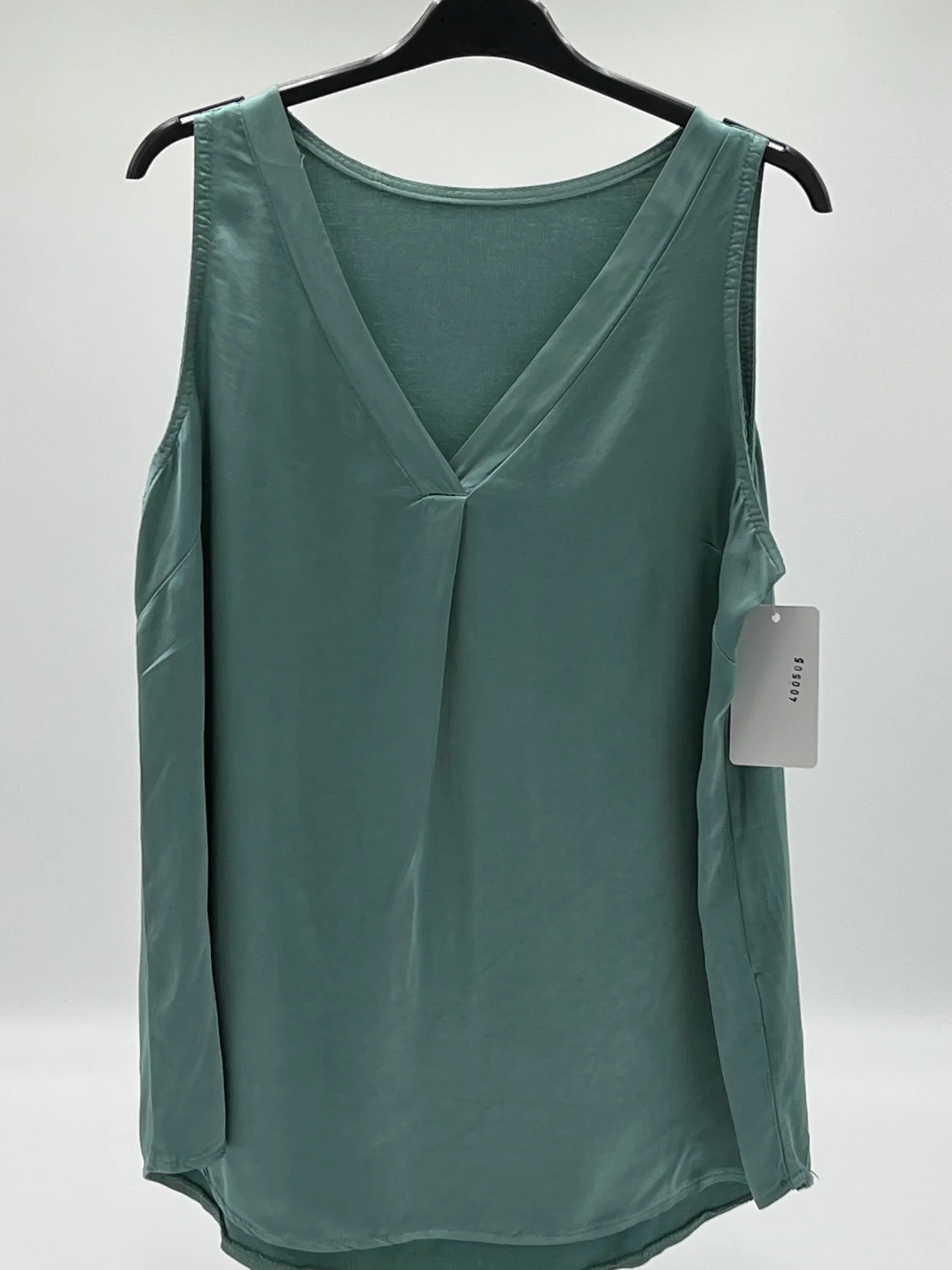 Blusa raso verde agua