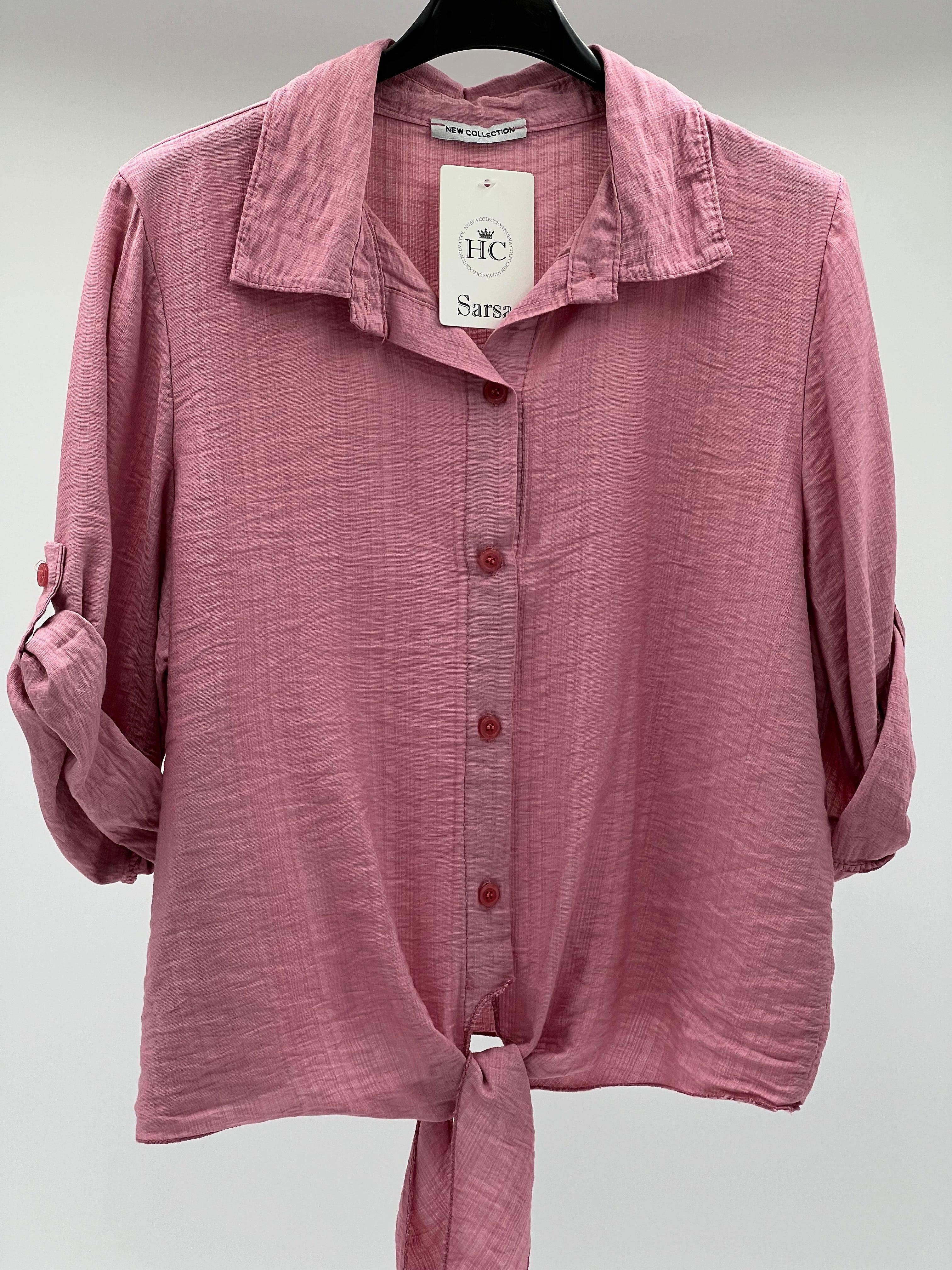 Camisa nudo rosa