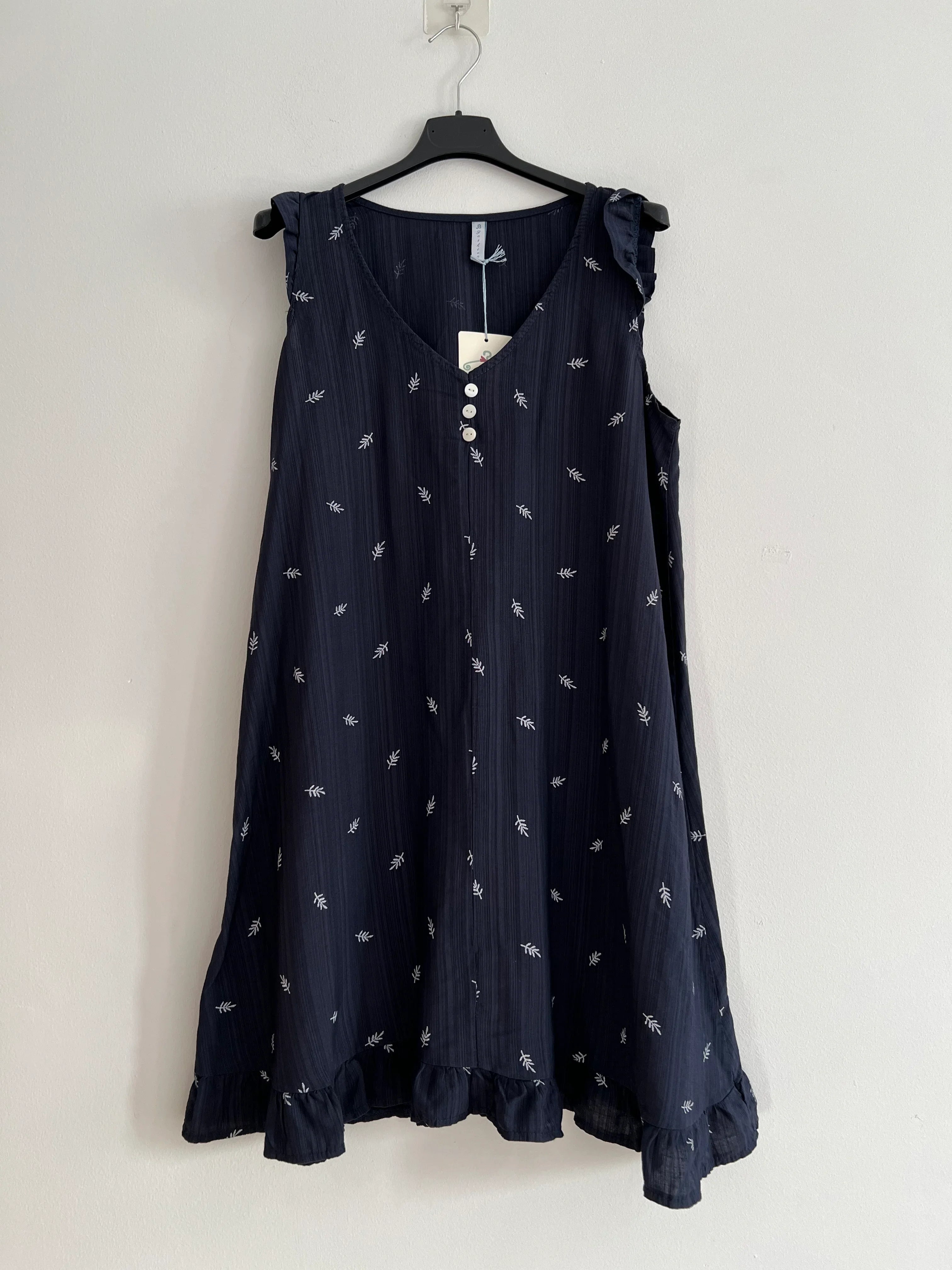 Vestido midi marino