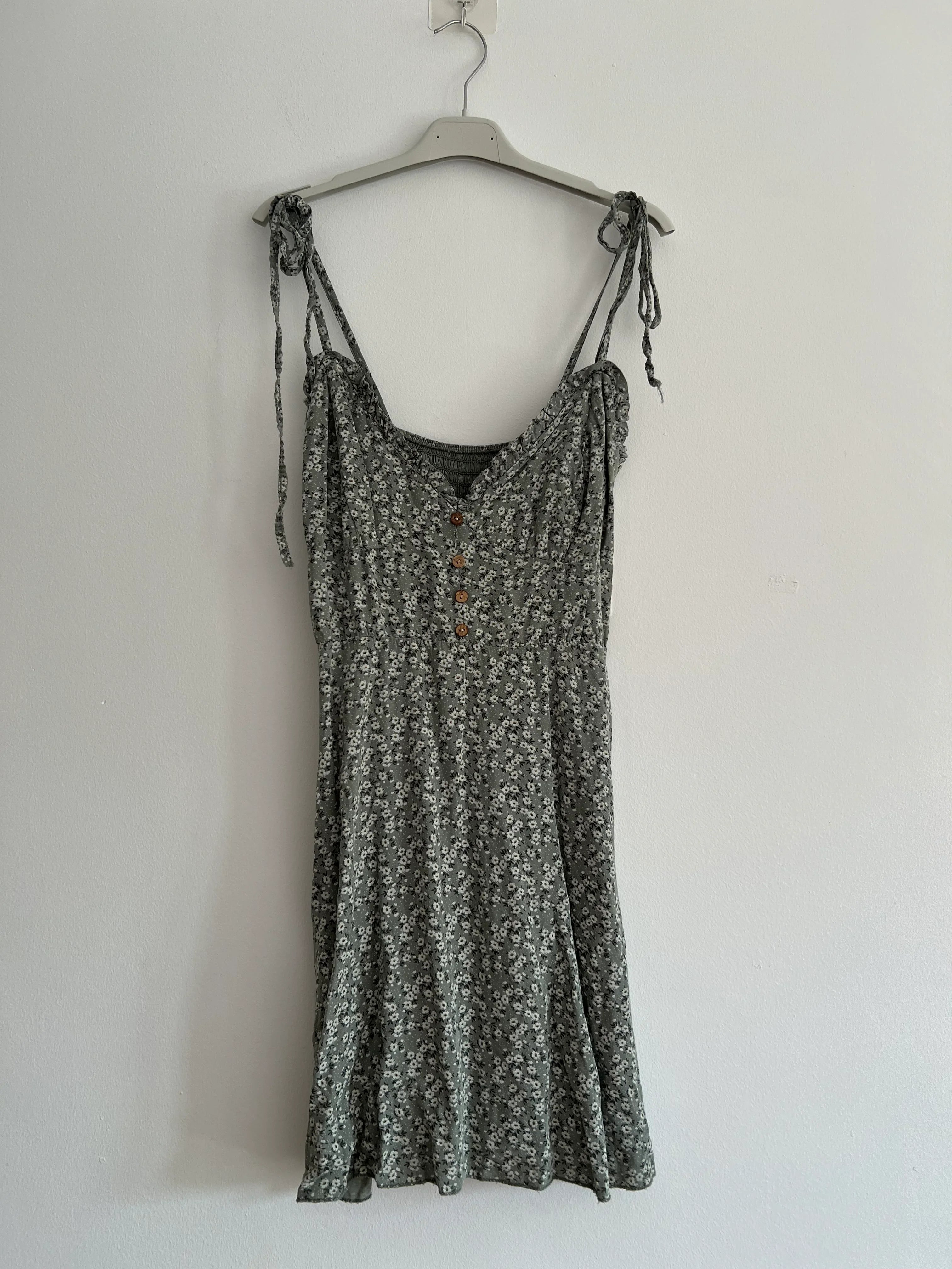 Vestido midi tirantes florecitas