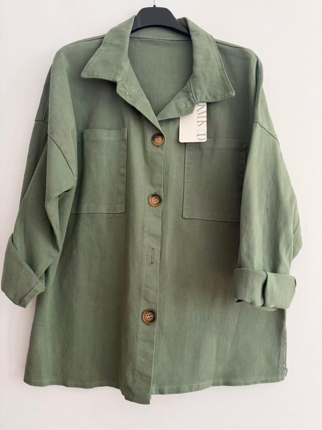 Chaqueta larga demin