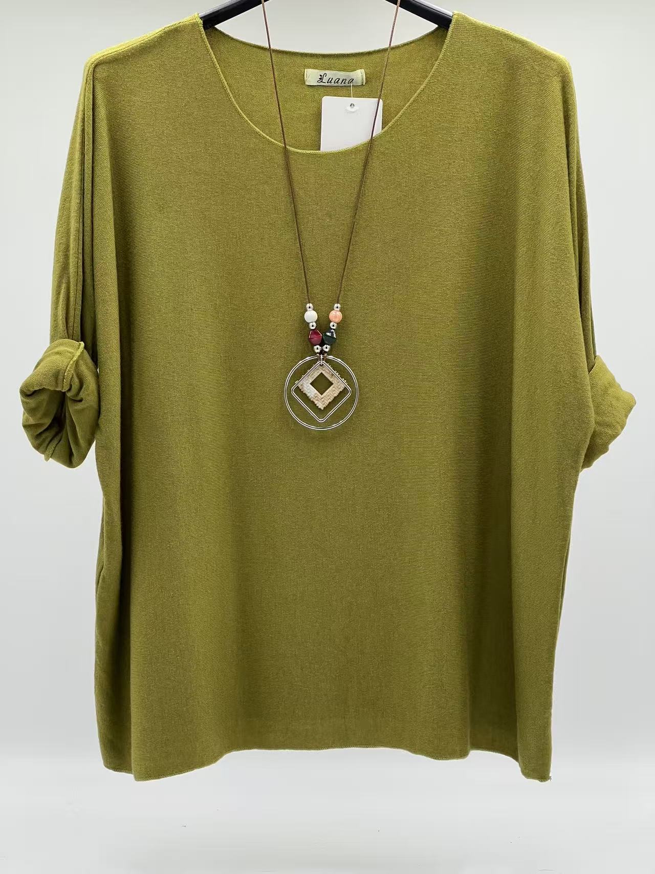 Camiseta básica punto verde pistacho