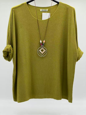 Camiseta básica punto verde pistacho