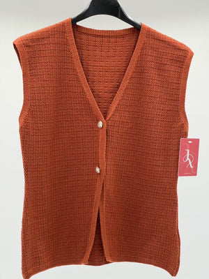 Jersey sin manga botones caldera