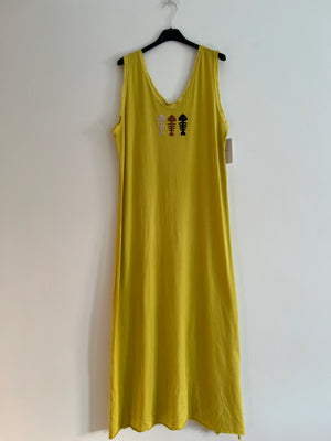 Vestido largo amarillo