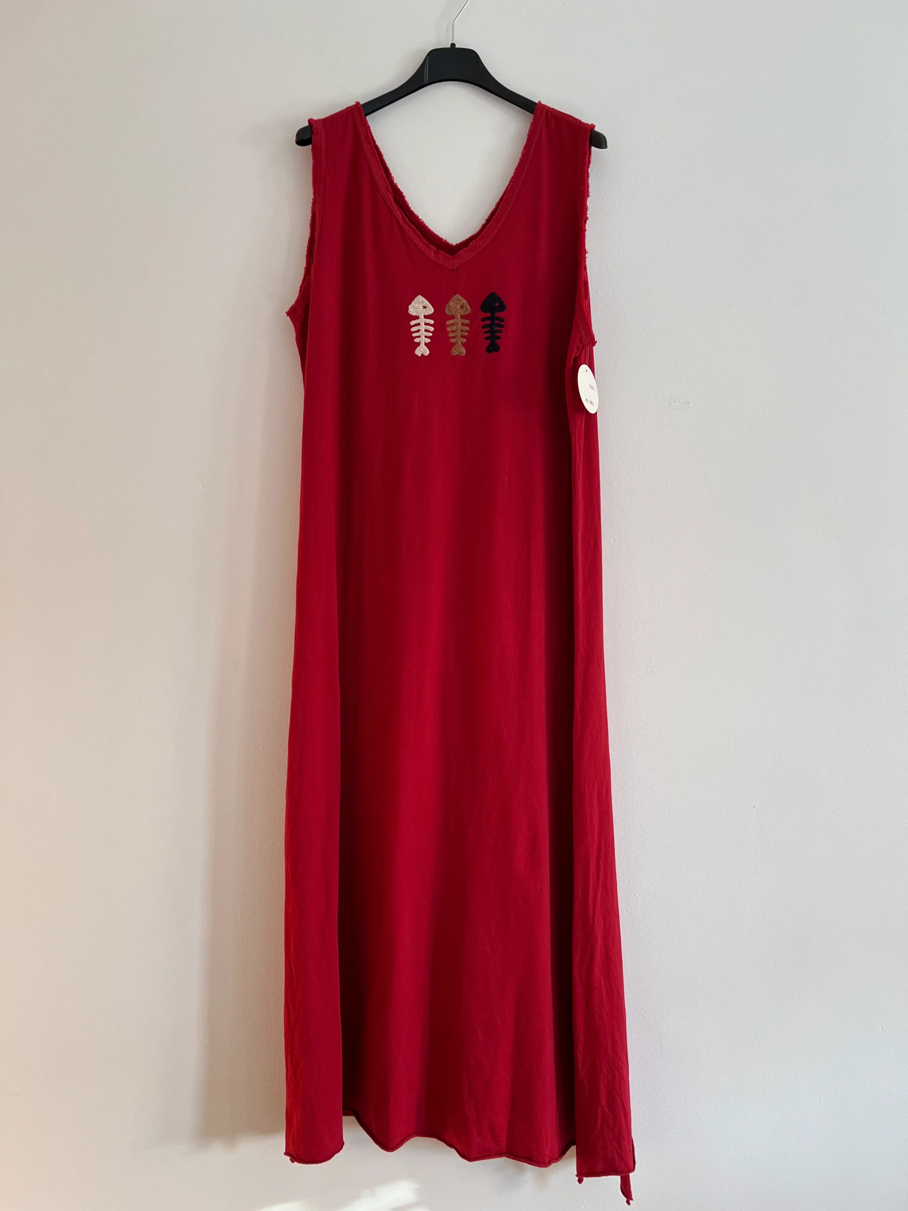 Vestido largo rojo
