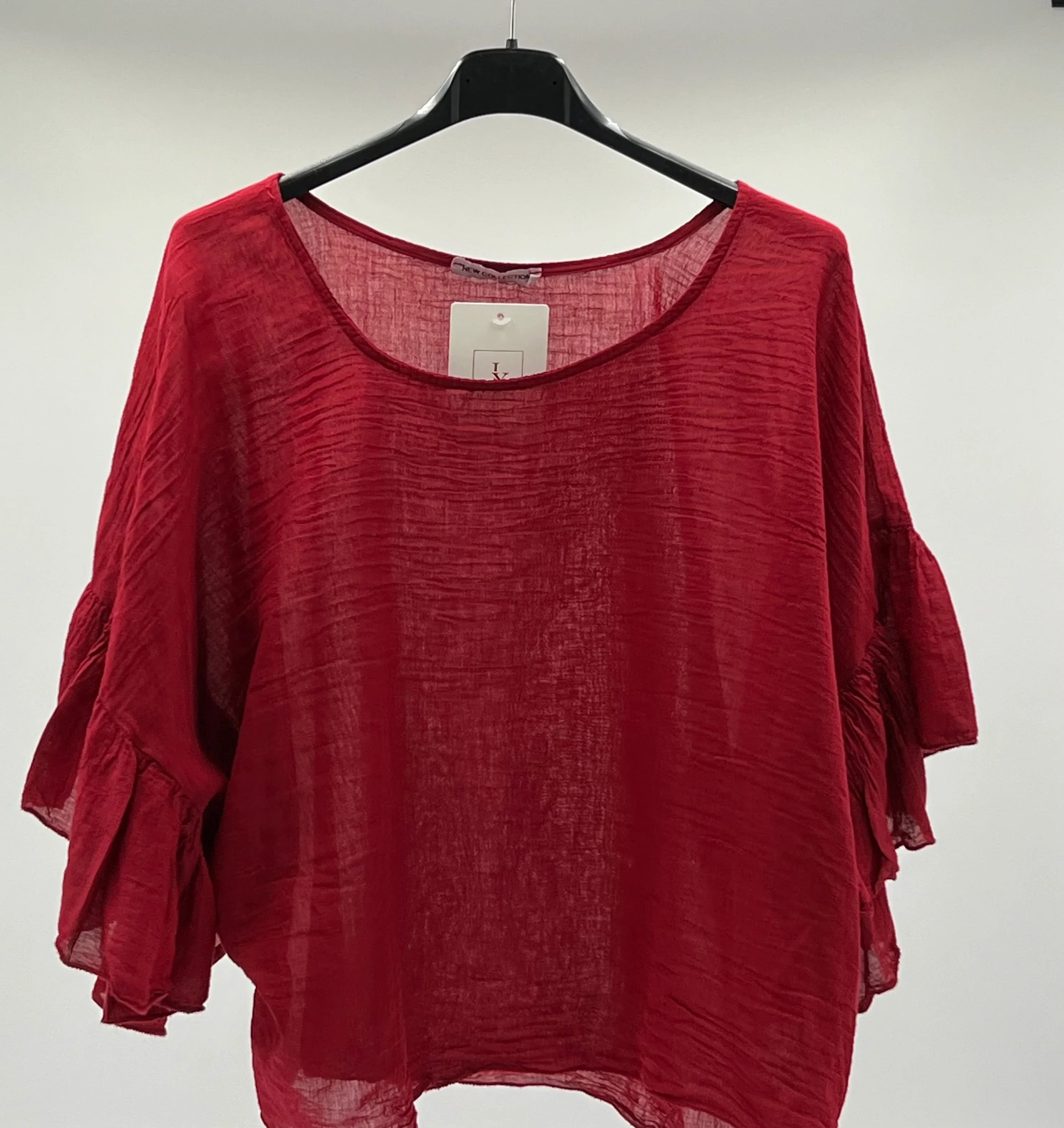 Blusa oversize fina