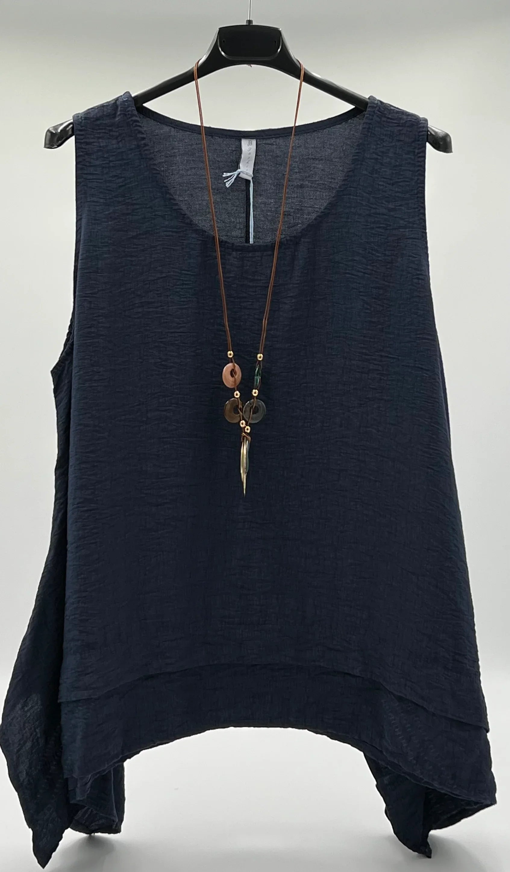 Blusa larga lateral