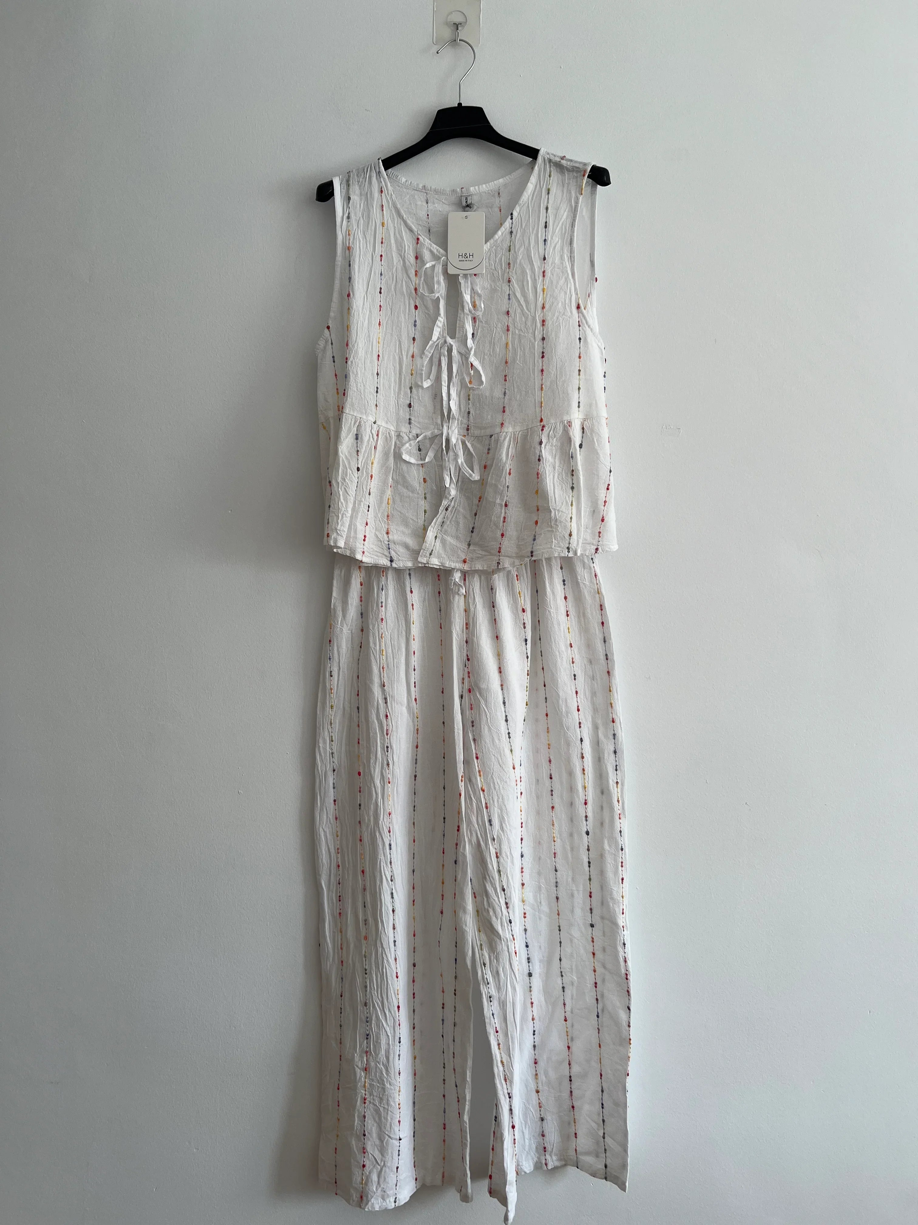 Conjuntos lino blanco