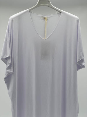 Camiseta pico blanca