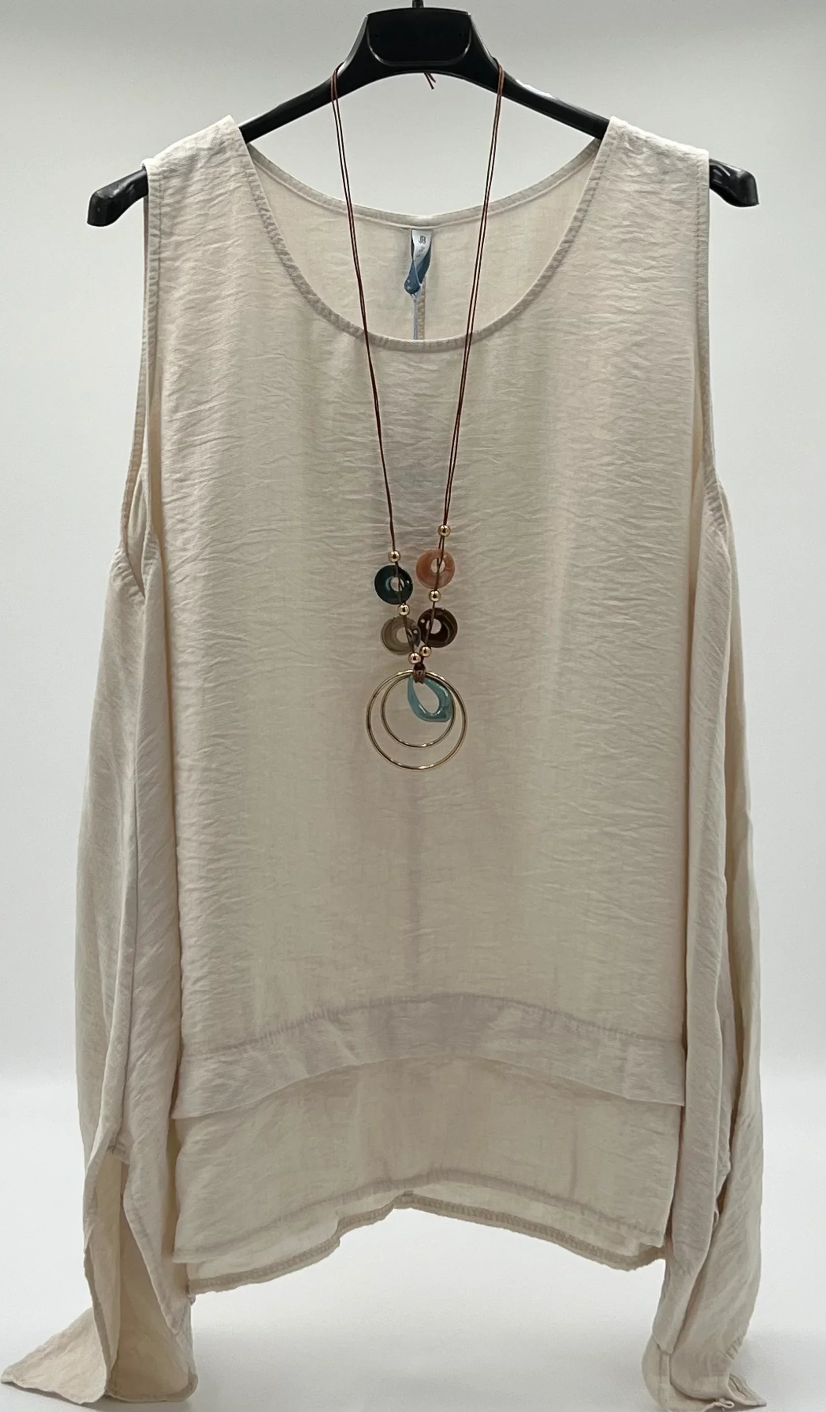 Blusa larga lateral
