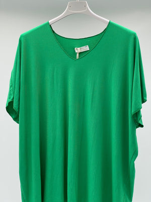 Camiseta pico verde