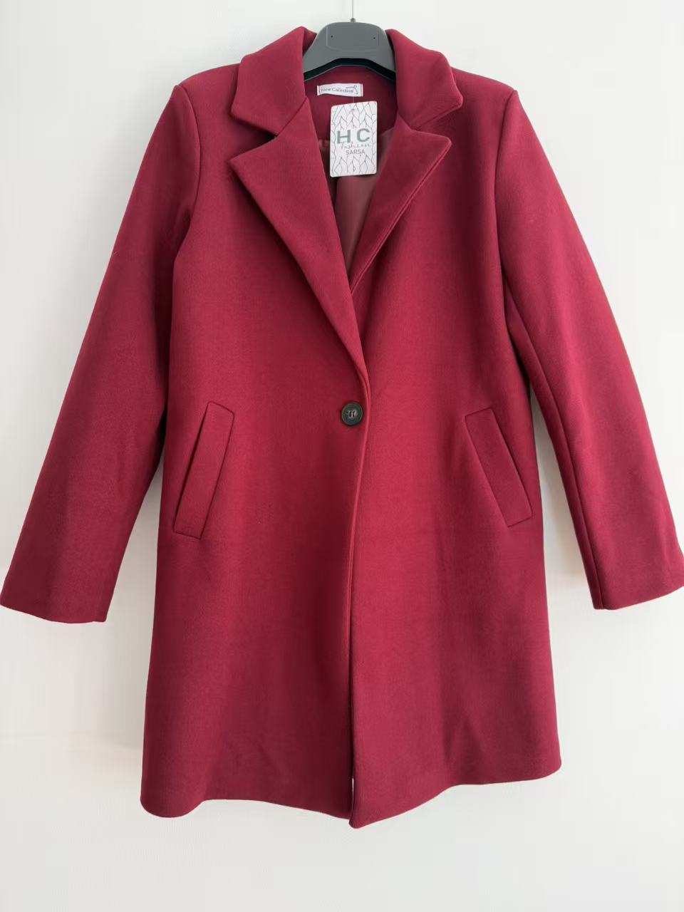 Abrigo midi boton bacto