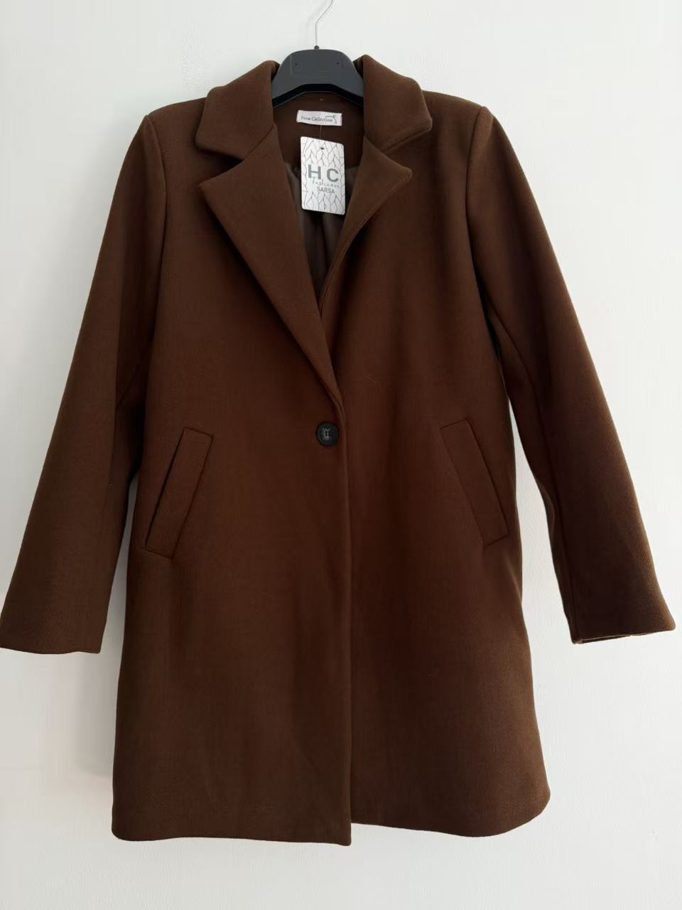 Abrigo midi boton bacto