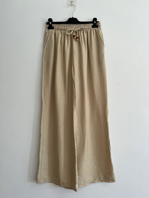 Pantalón largo beige
