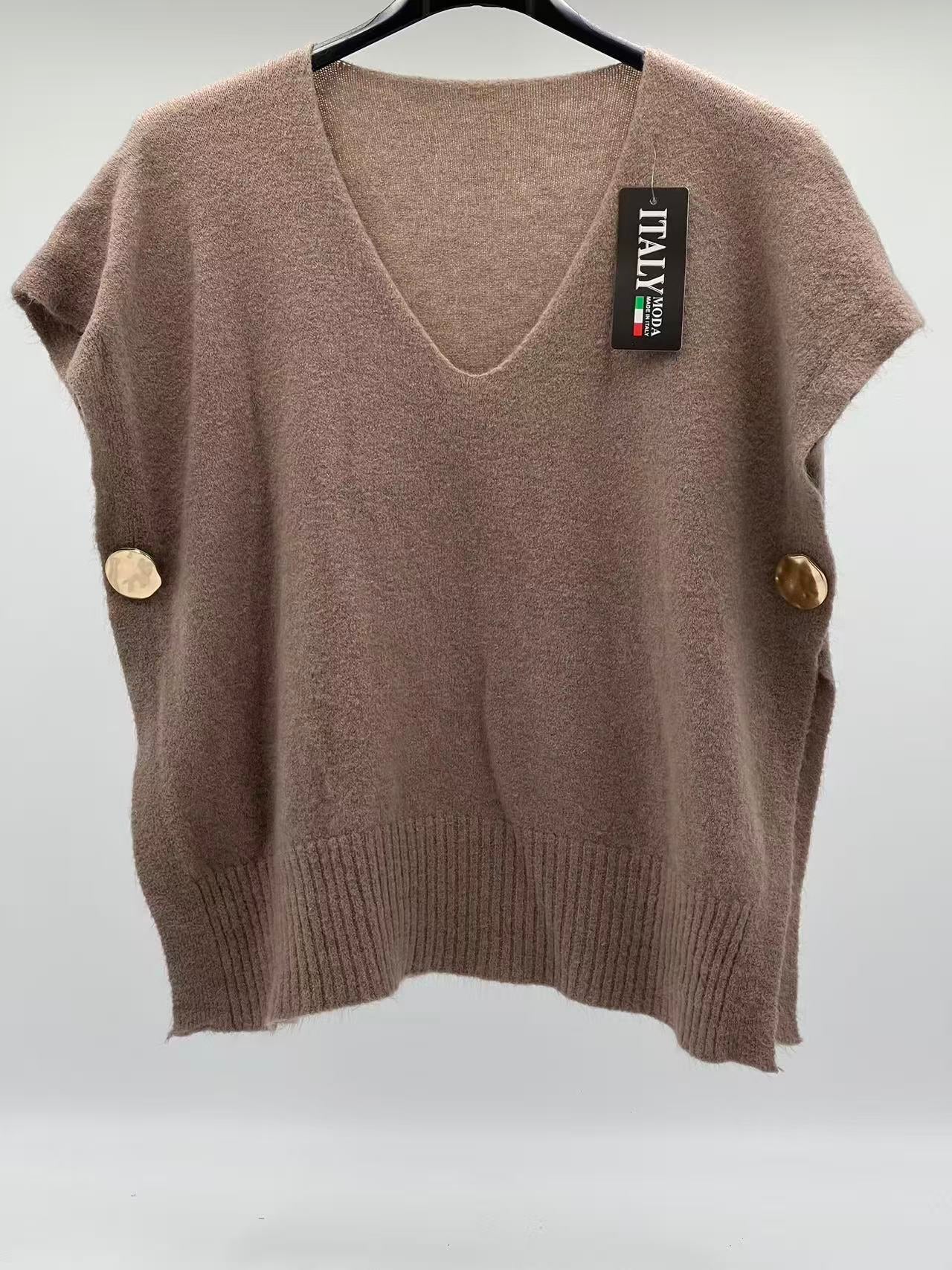 Jersey chaleco taupe