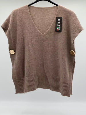 Jersey chaleco taupe