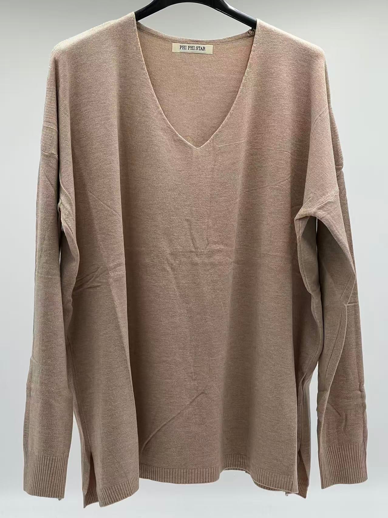 Jersey fino básico camel