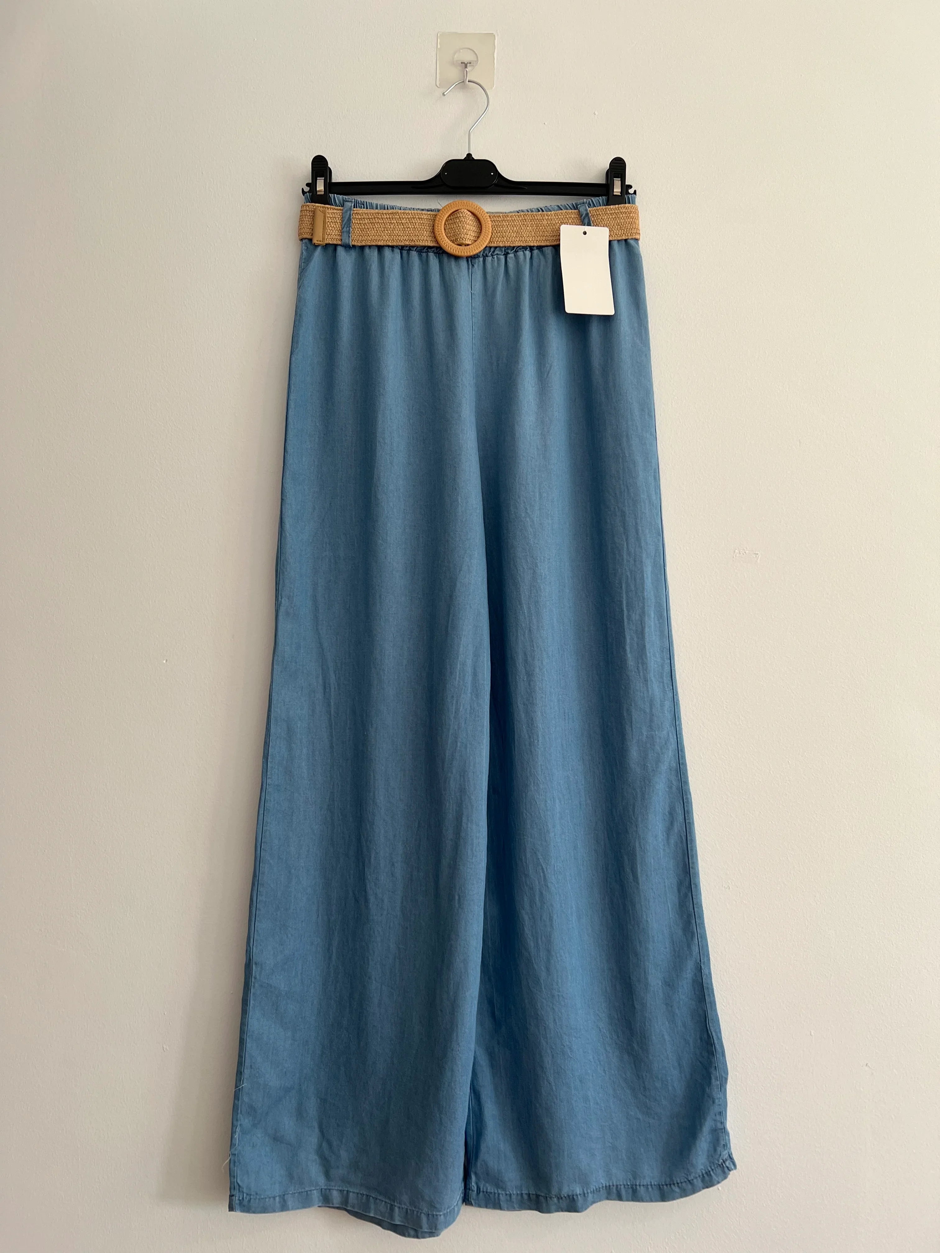 Pantalón largo vaquero claro