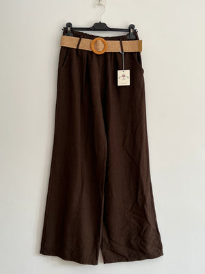 Pantalón largo marron