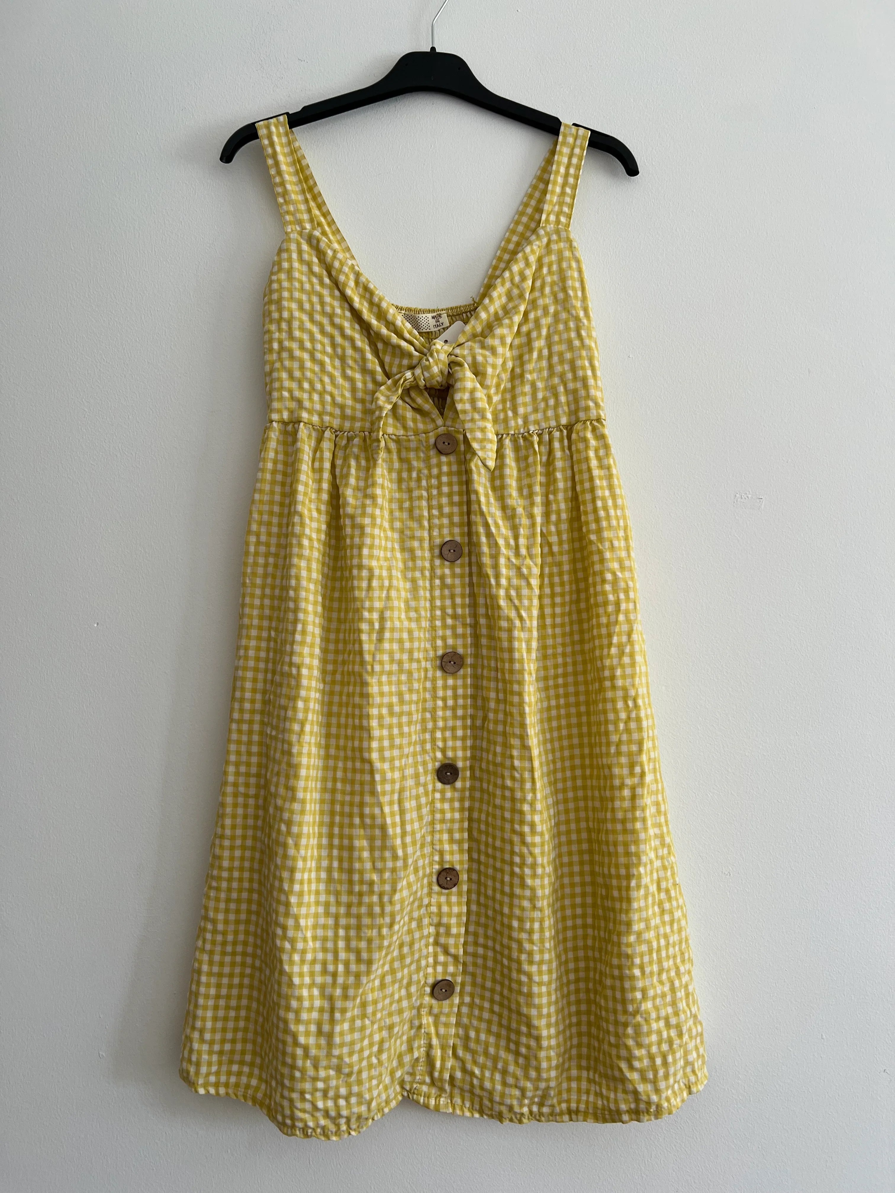 Vestido midi tirantes cuadro