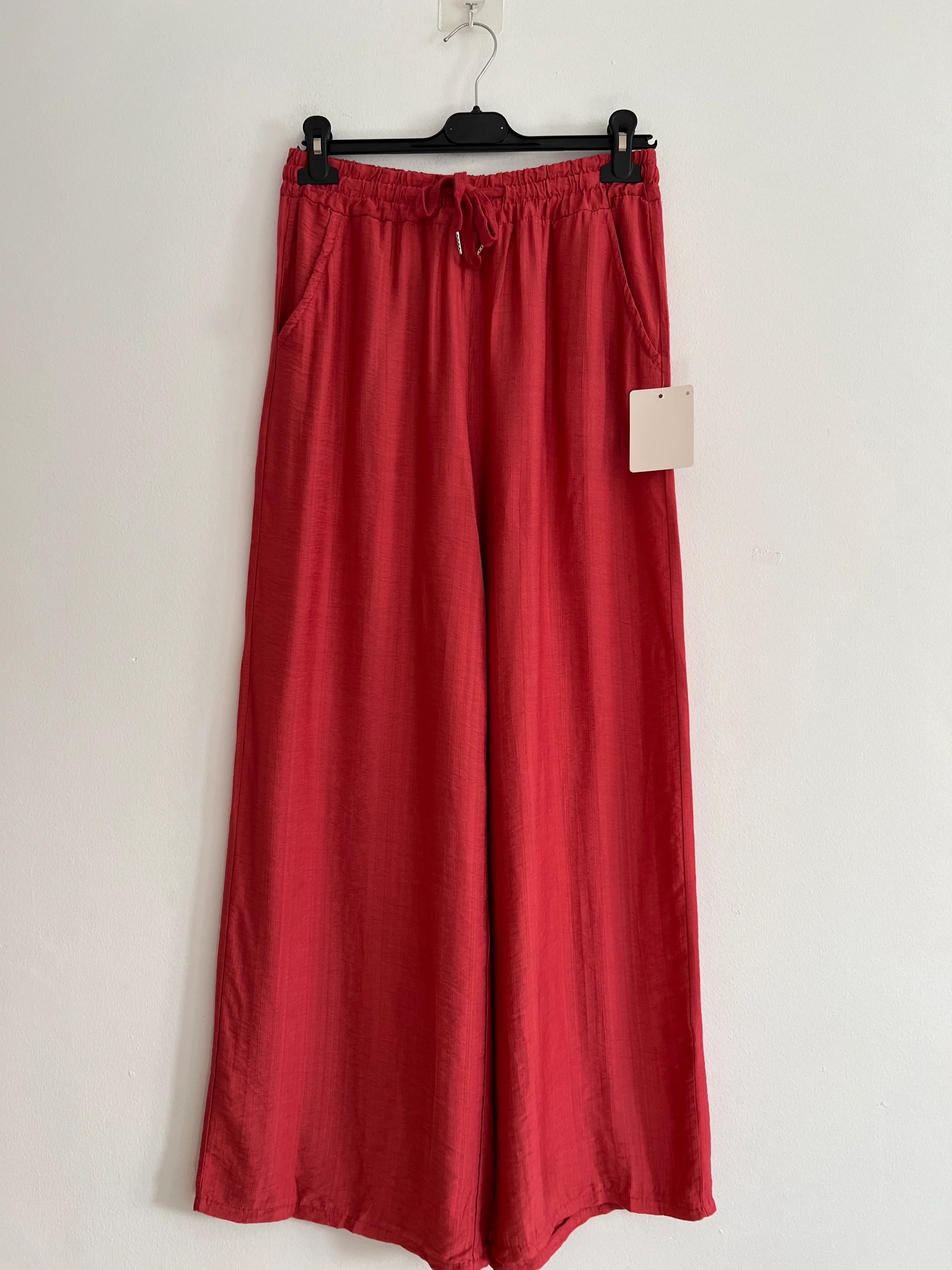 Pantalón largo rojo