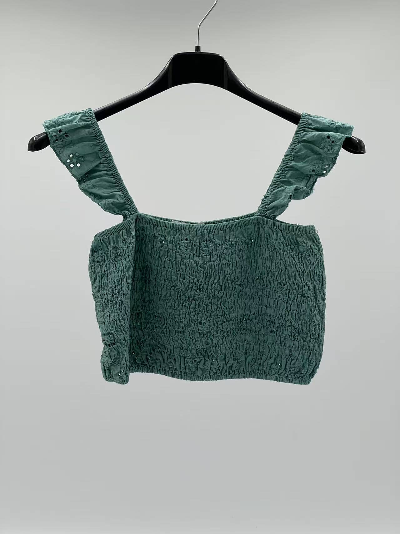 top corto verde agua