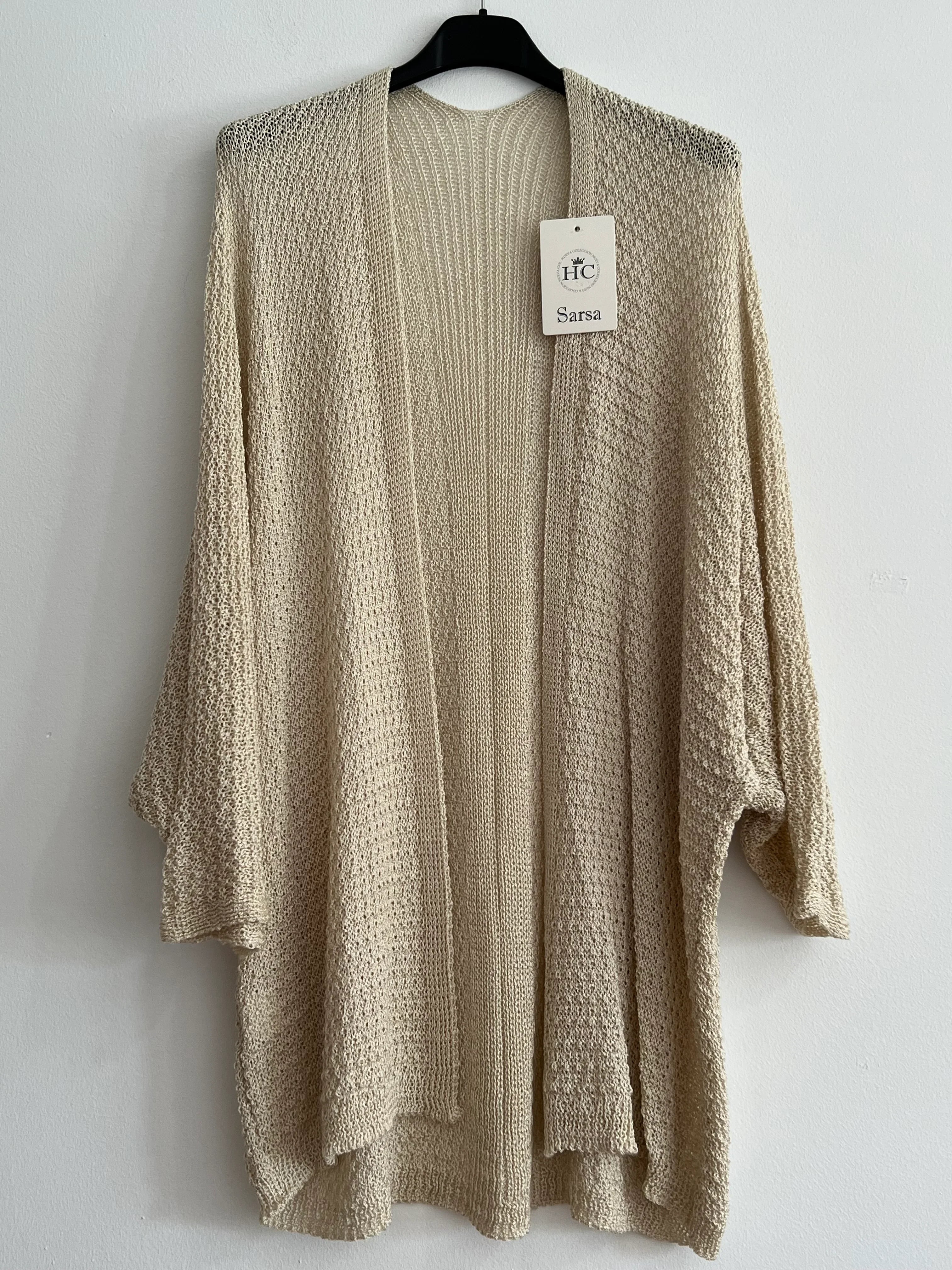 Rebeca larga beige
