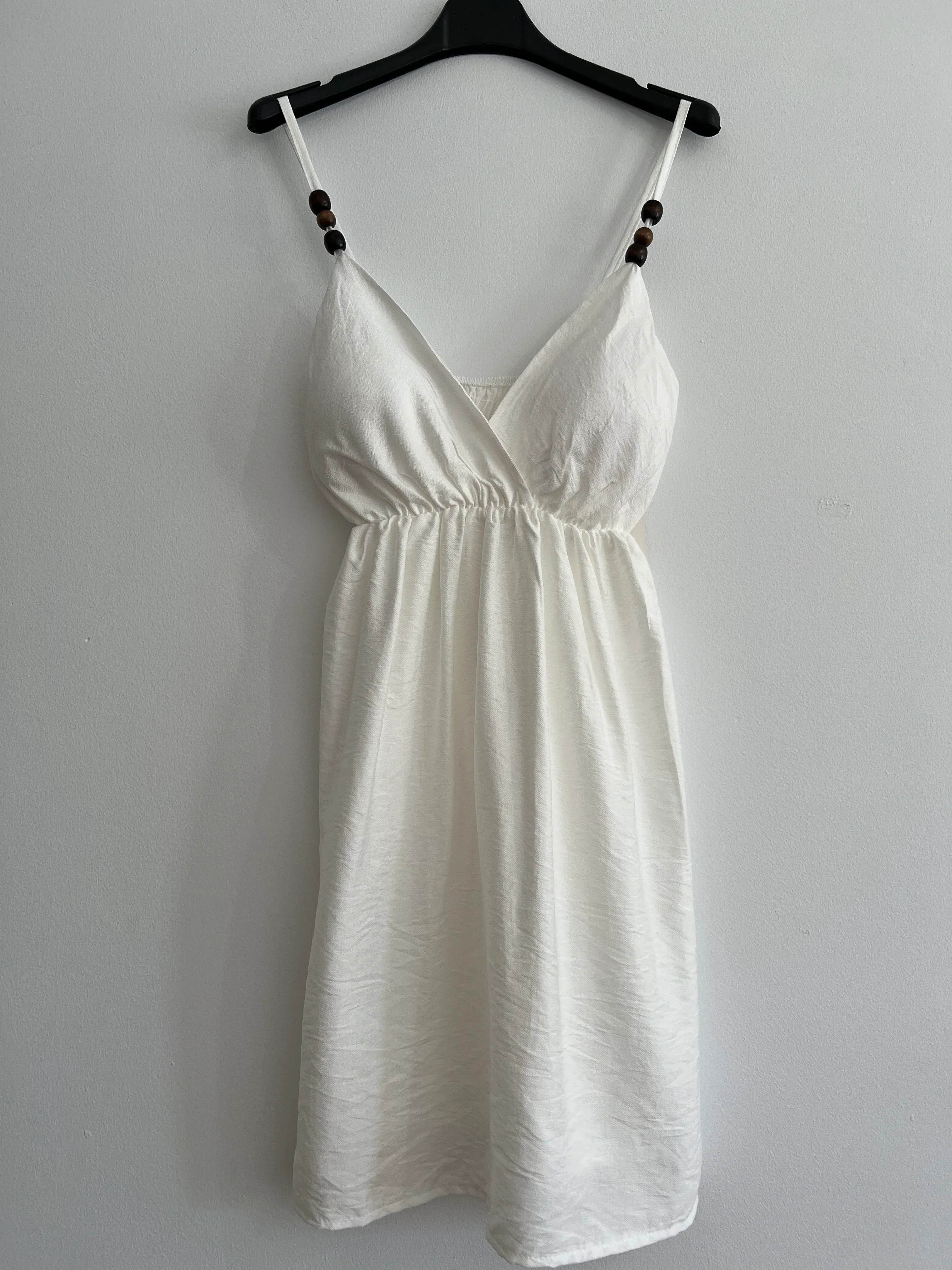 Vestido midi blanco