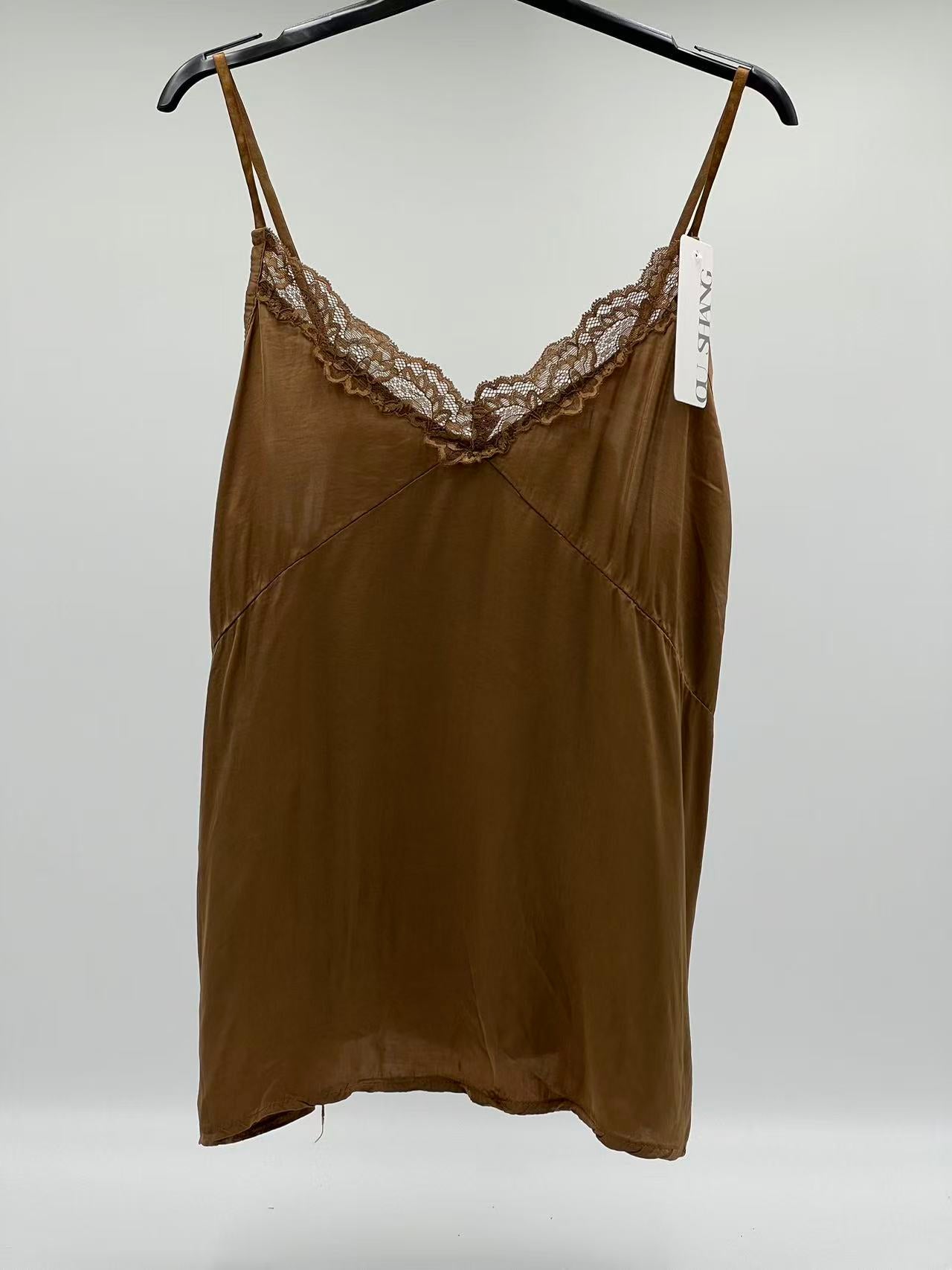 Tirantes raso encaje carmel