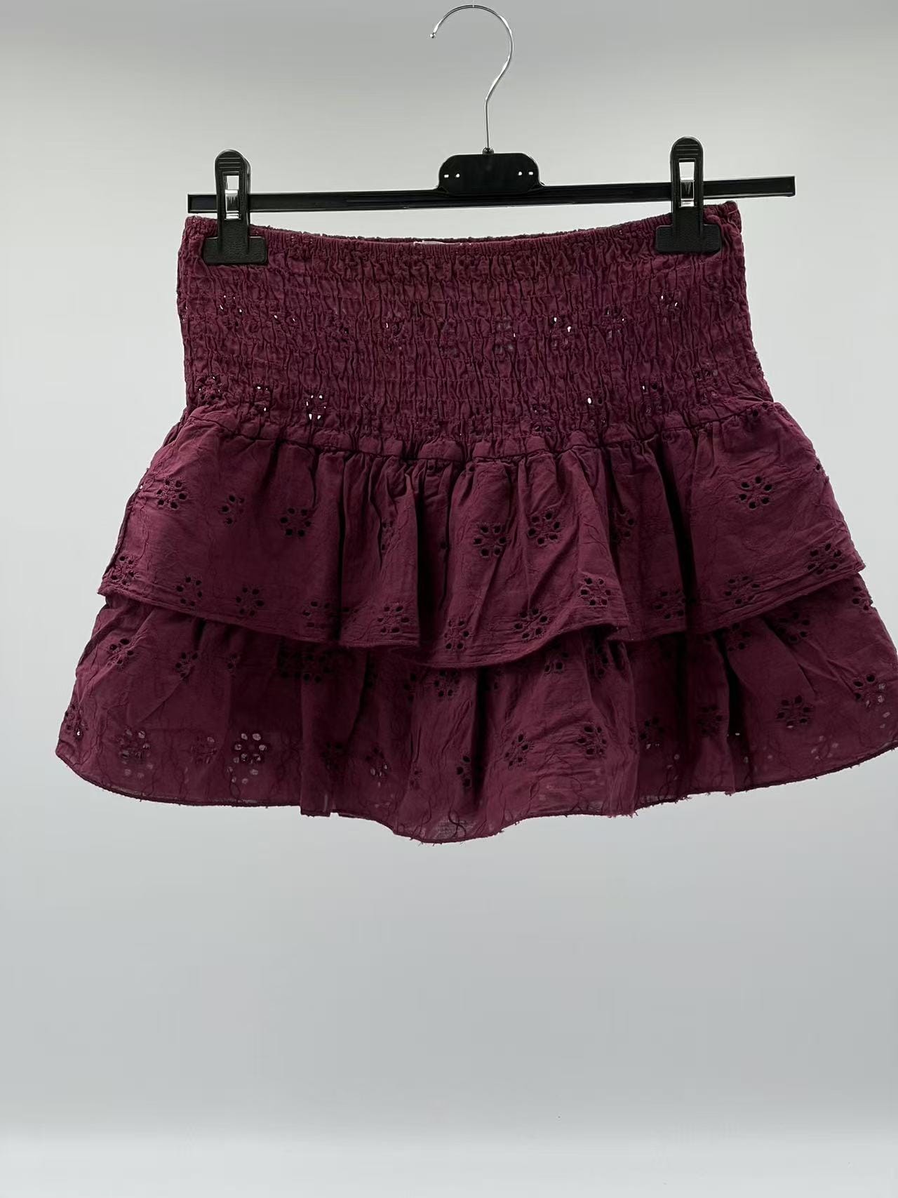 Falda pantalón corto burdeo