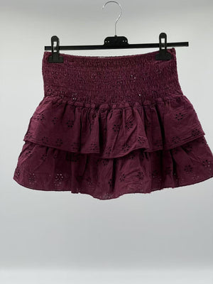 Falda pantalón corto burdeo