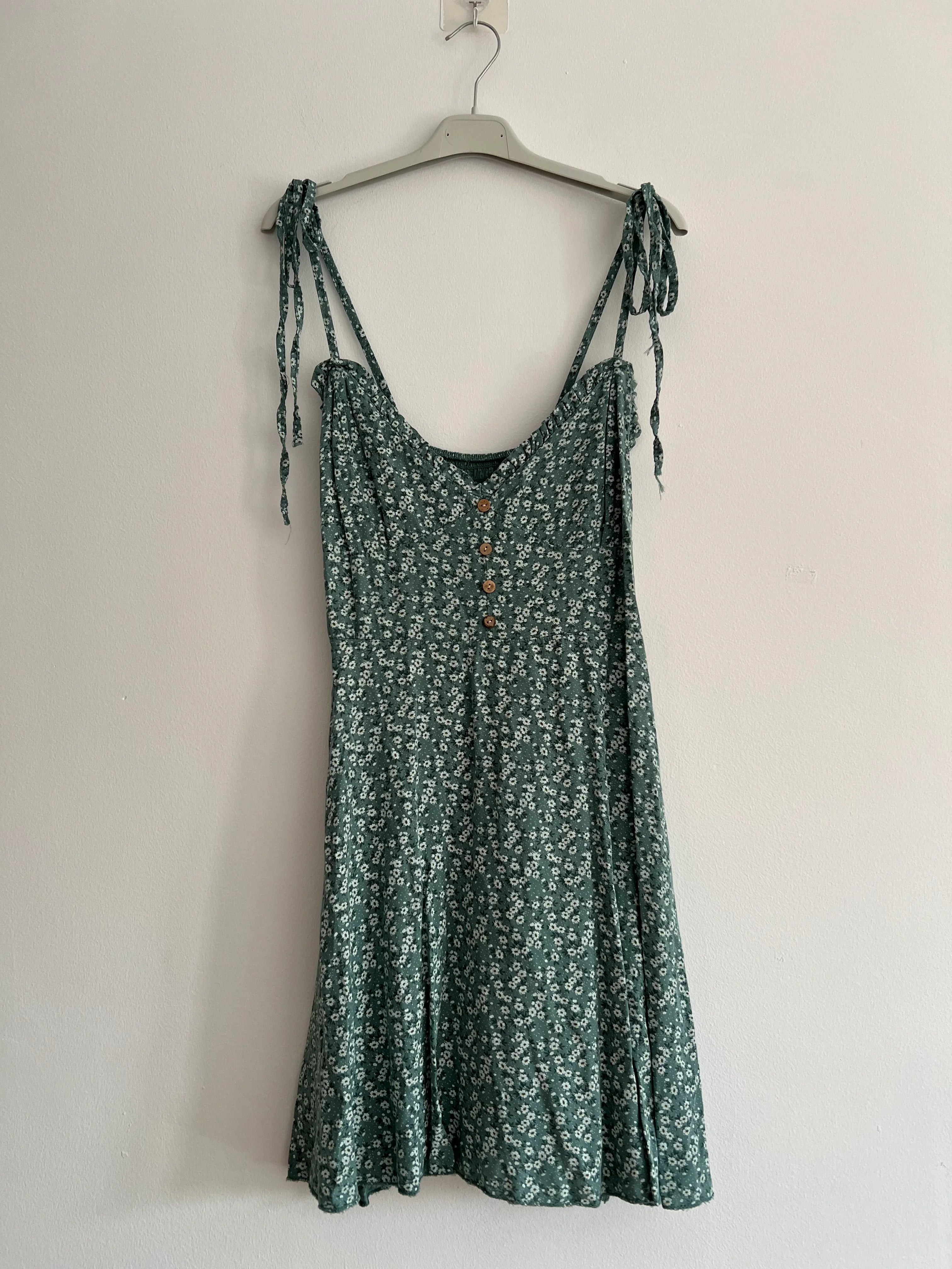 Vestido midi tirantes florecitas