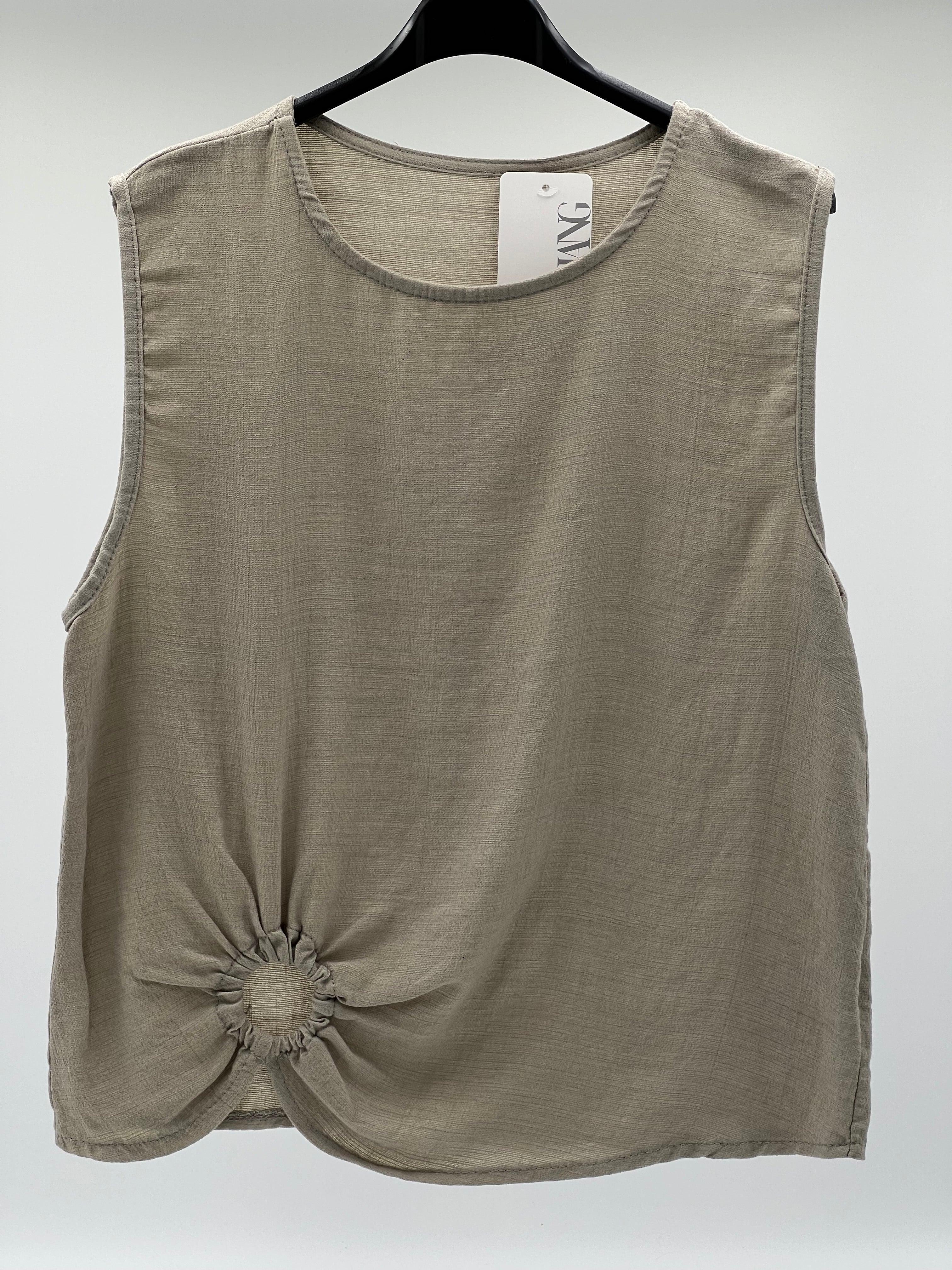 Blusa sin manga