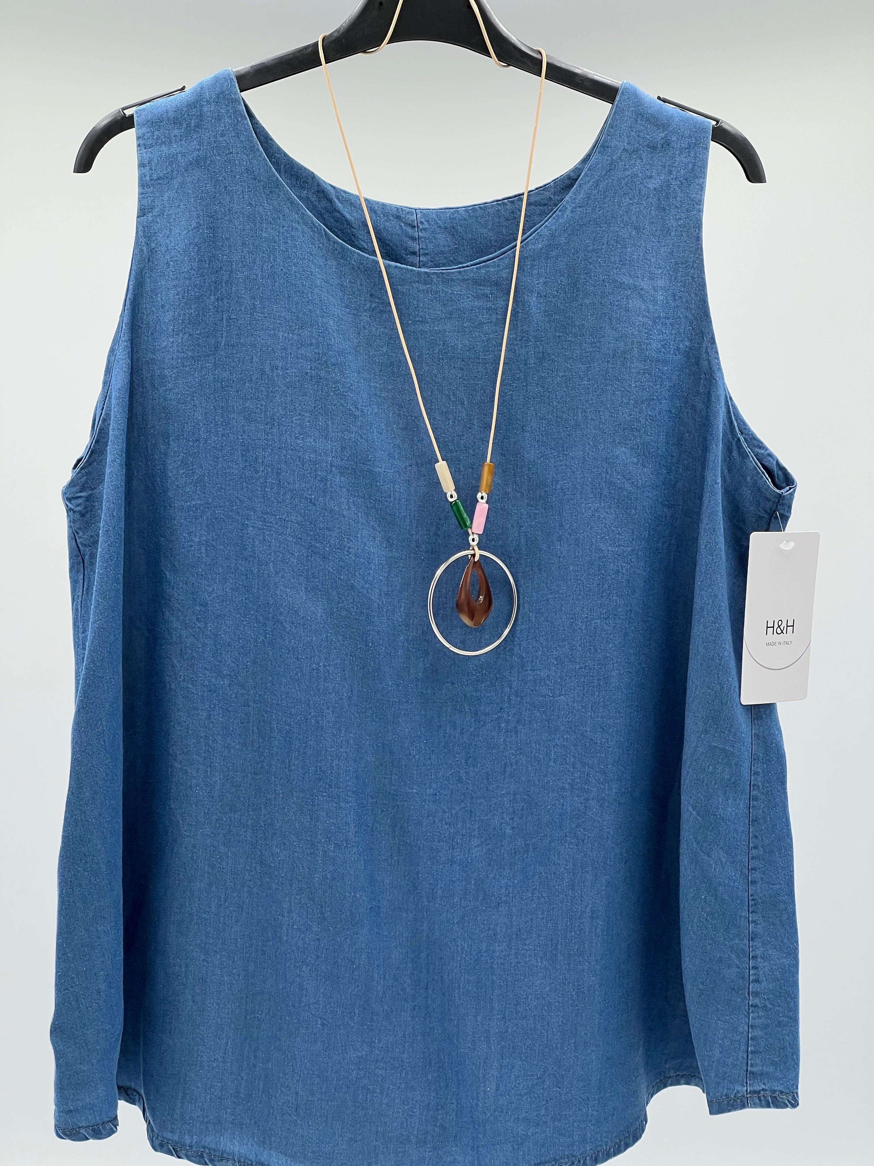 Blusa vaquera oscuro