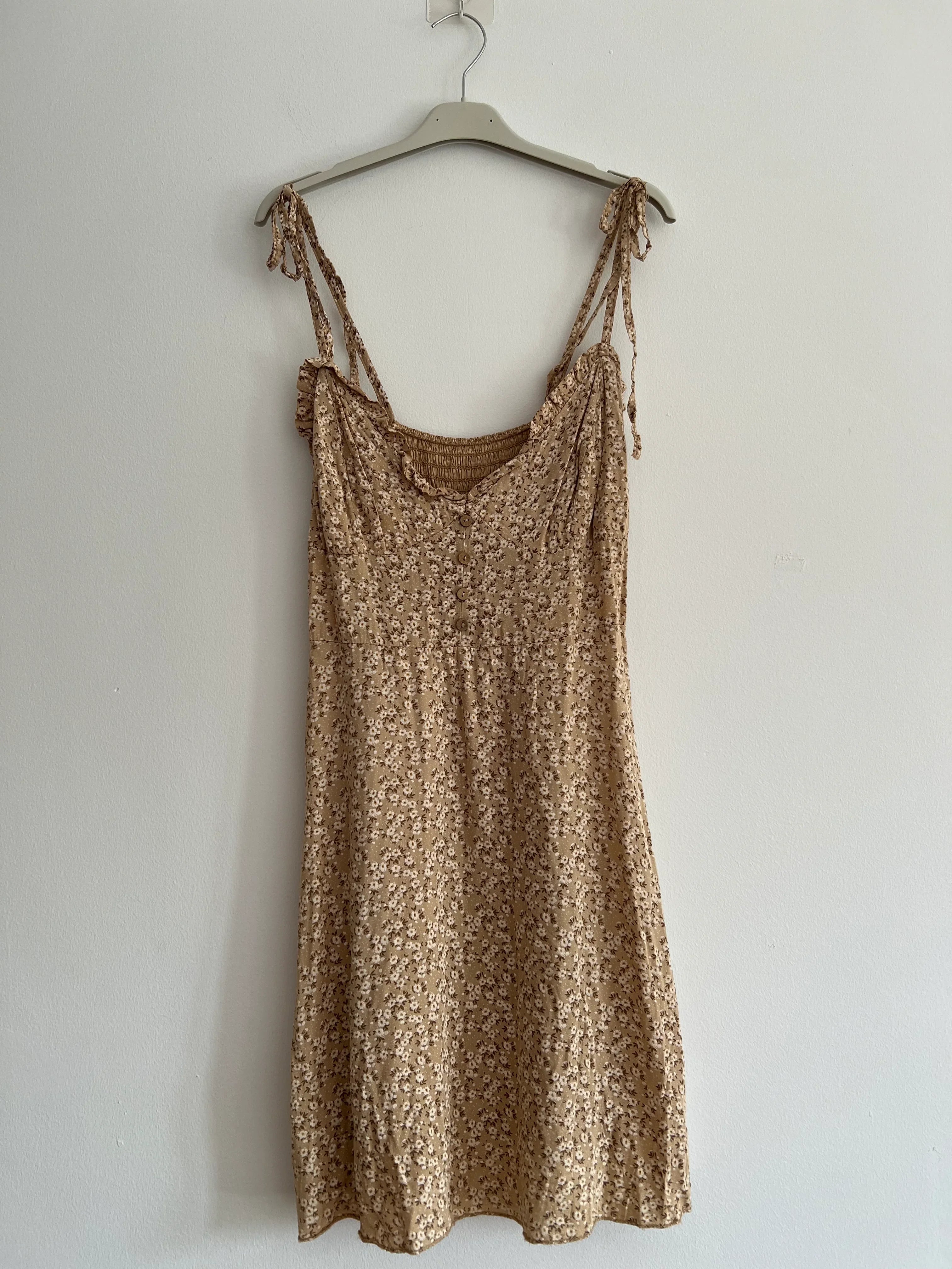 Vestido midi tirantes florecitas