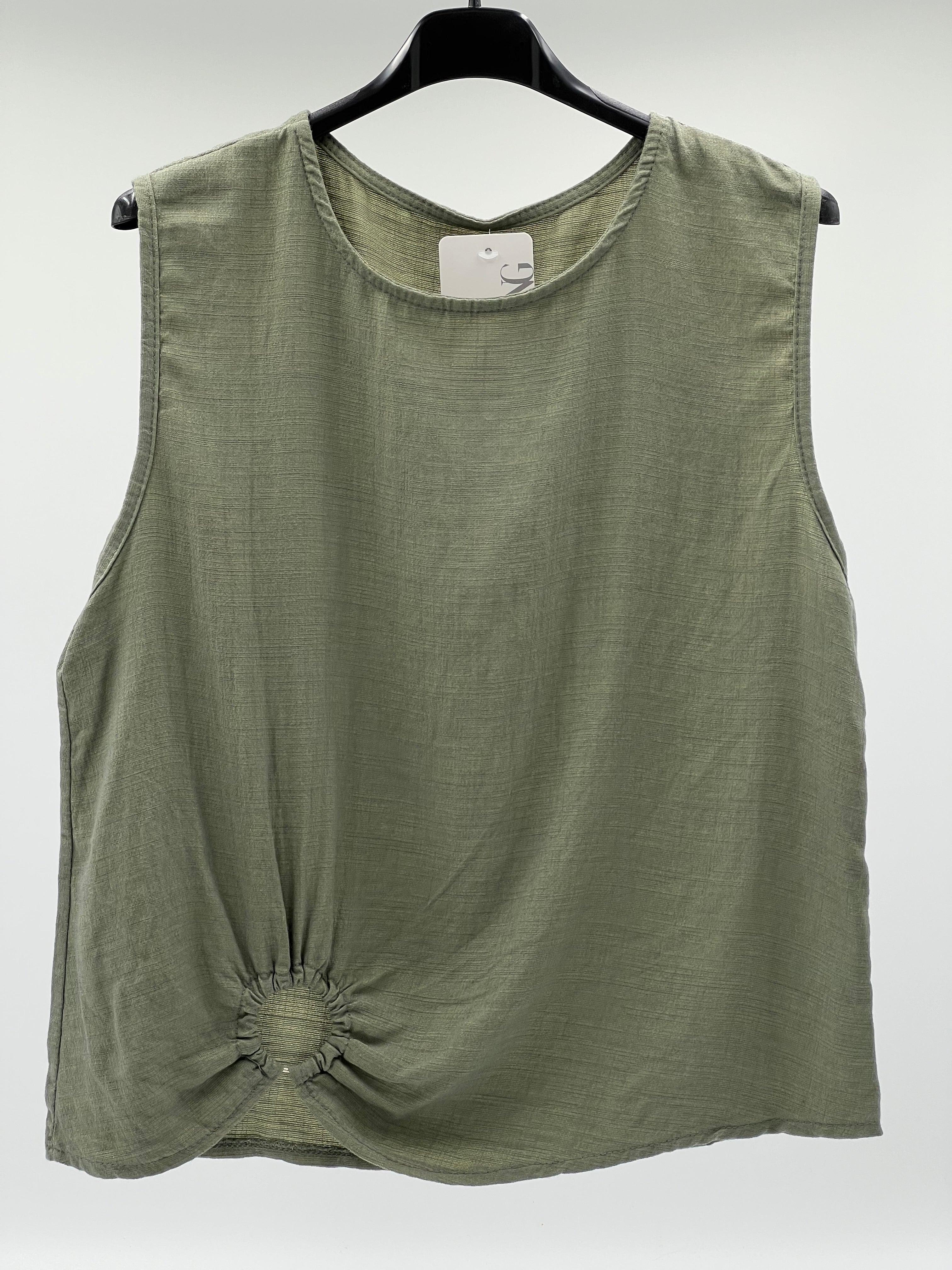 Blusa sin manga