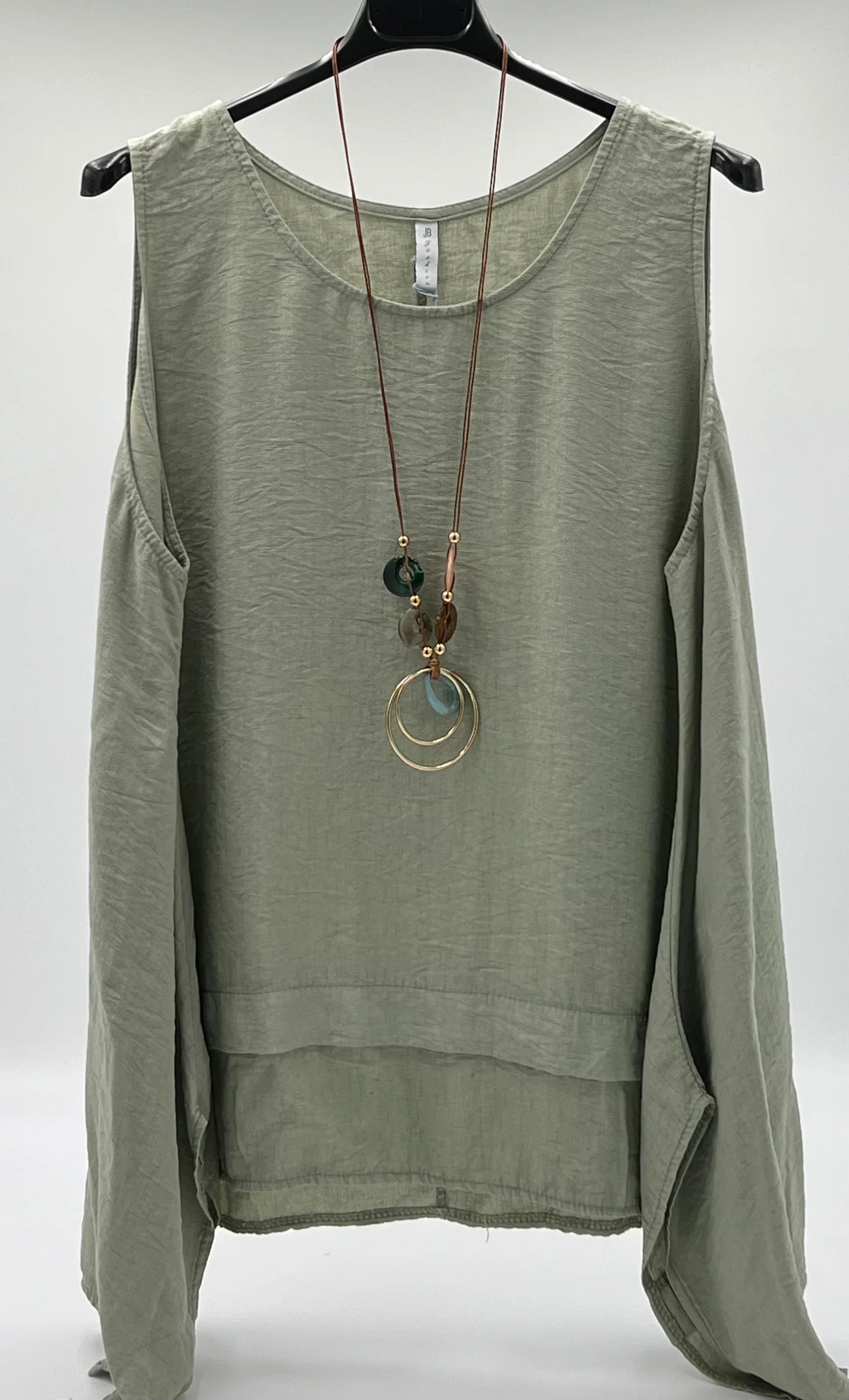 Blusa larga lateral