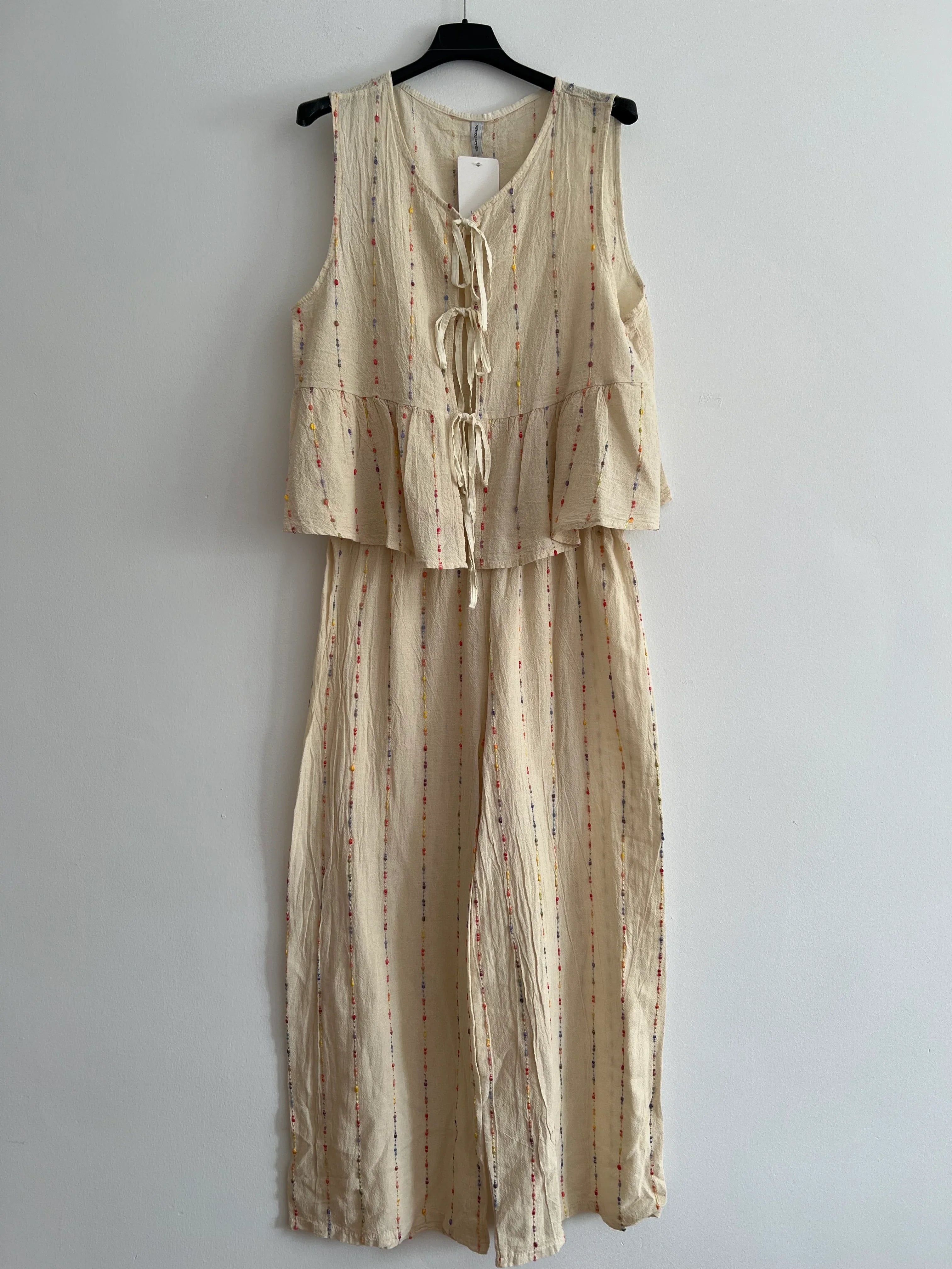 Conjuntos lino beige