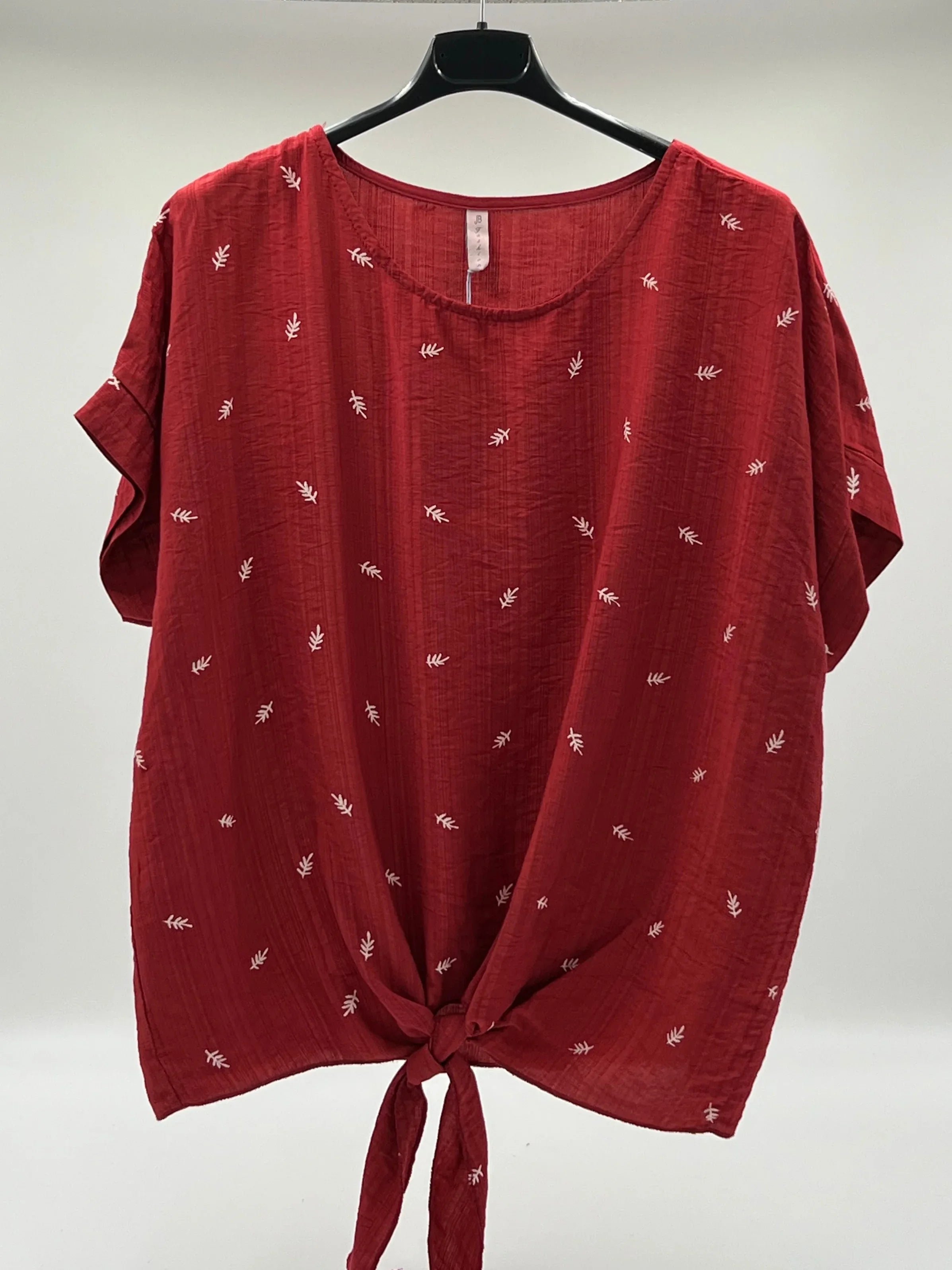 Camiseta estampado rojo