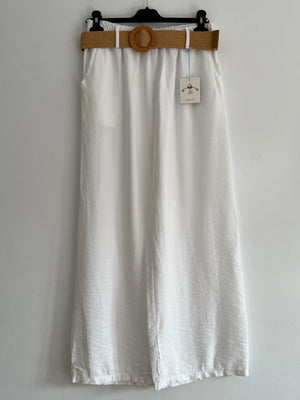 Pantalón largo blanco