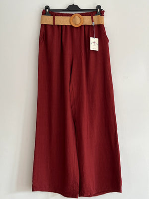 Pantalón largo rojo