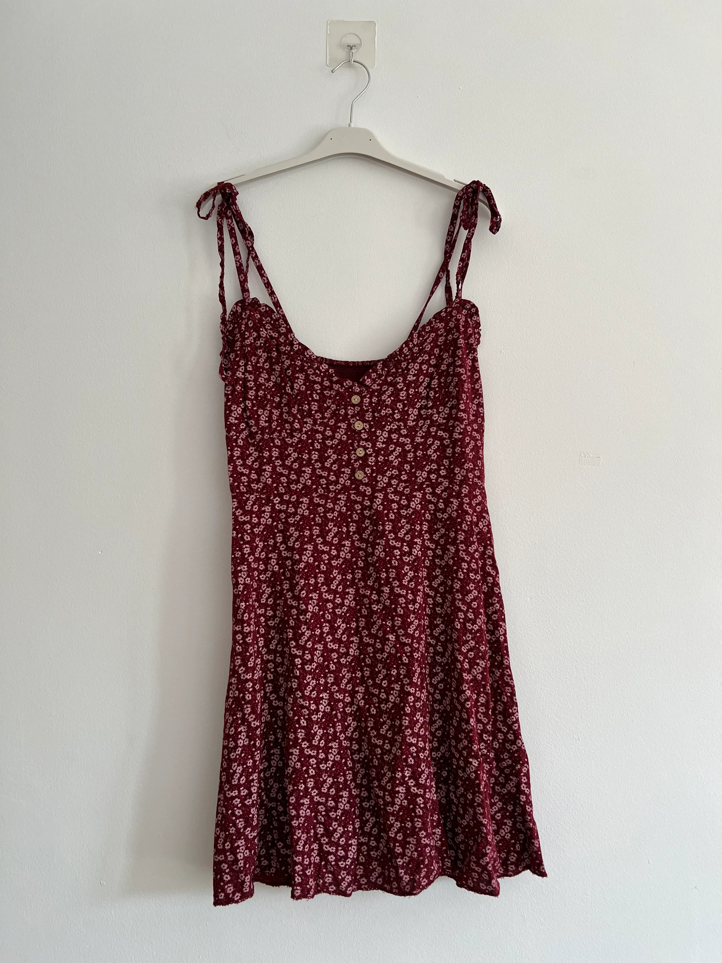 Vestido midi tirantes florecitas