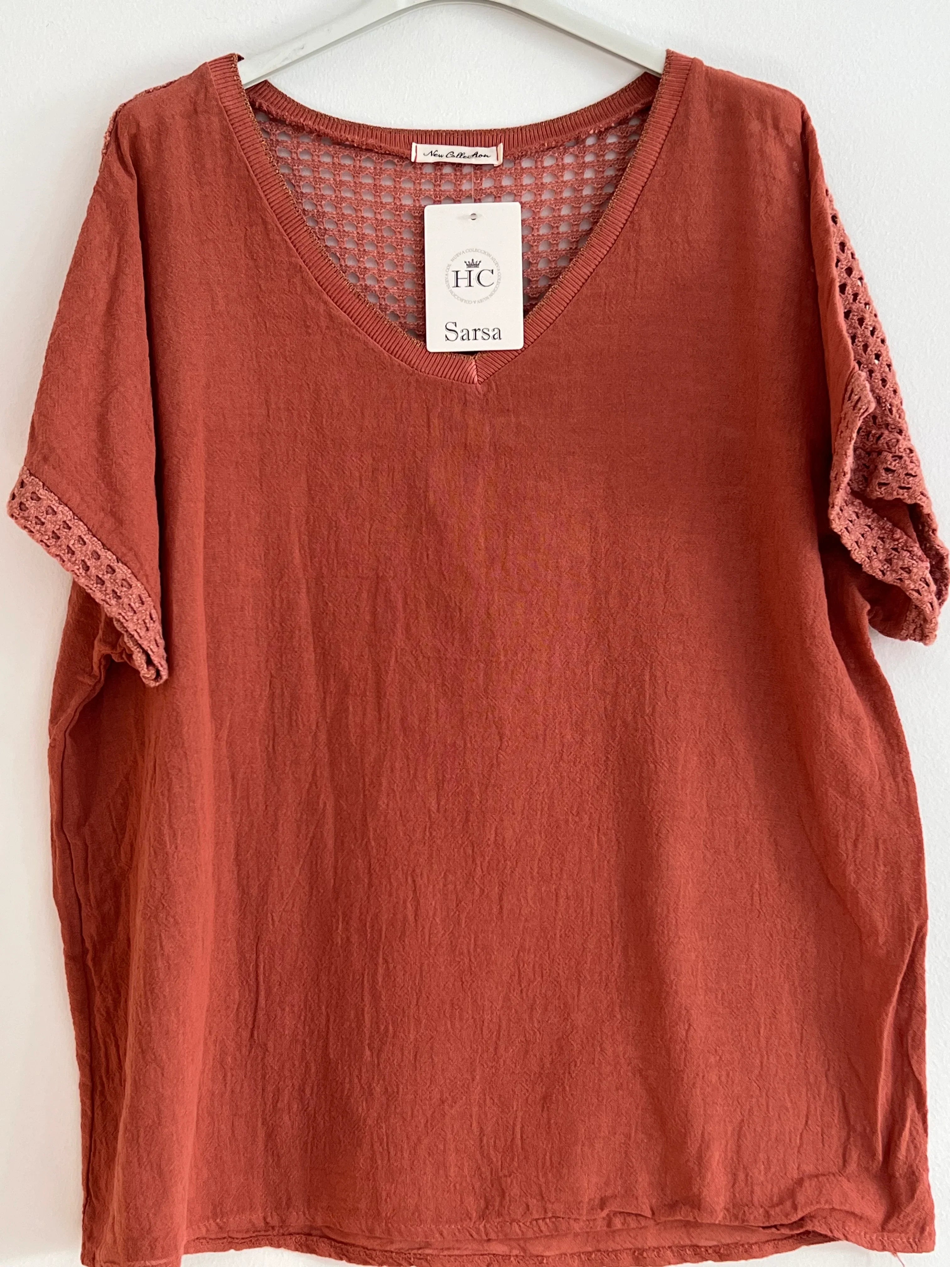Blusa lino caldera