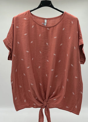 Camiseta estampado coral