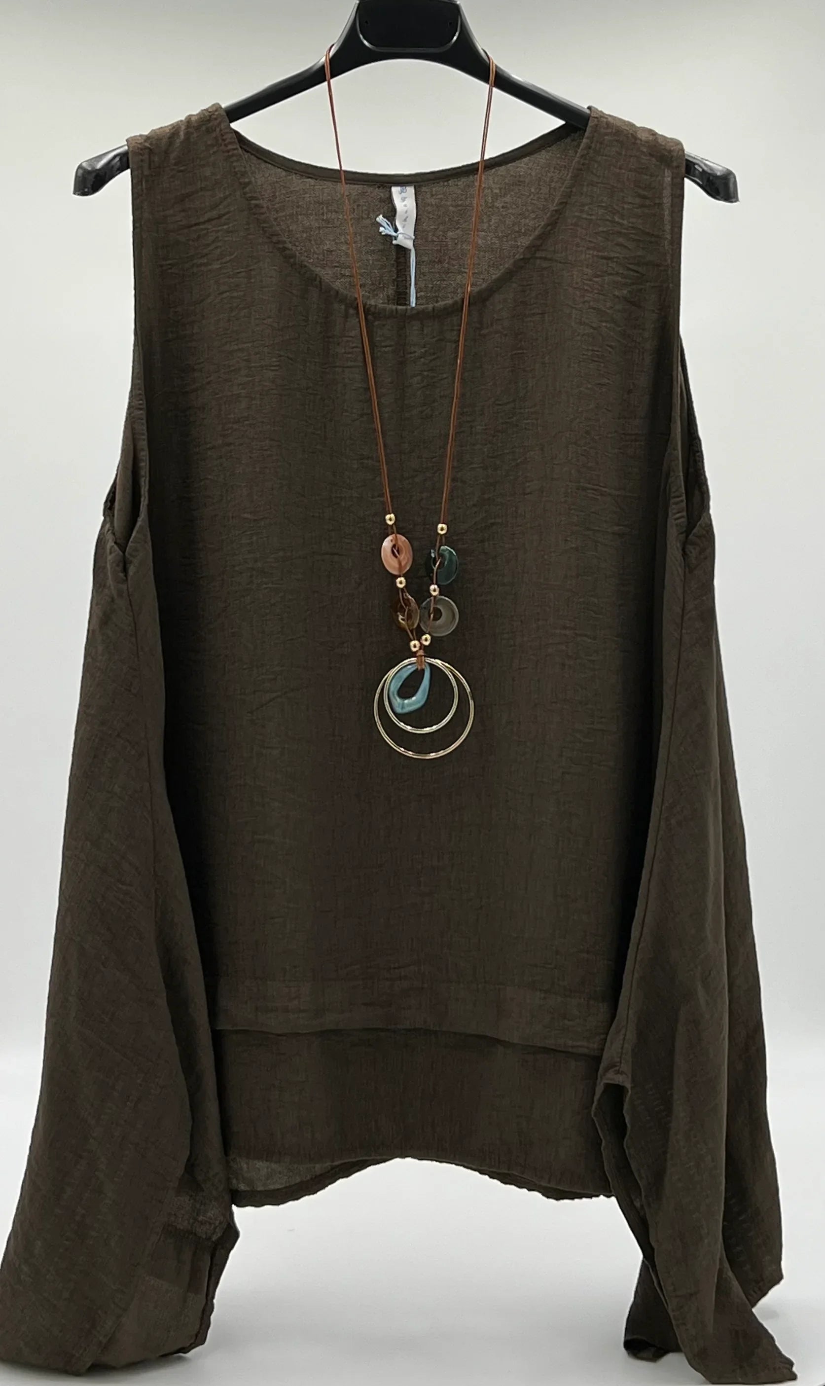 Blusa larga lateral