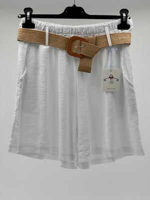 Pantalón corta blanca