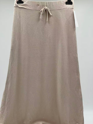 Falda larga punto beige