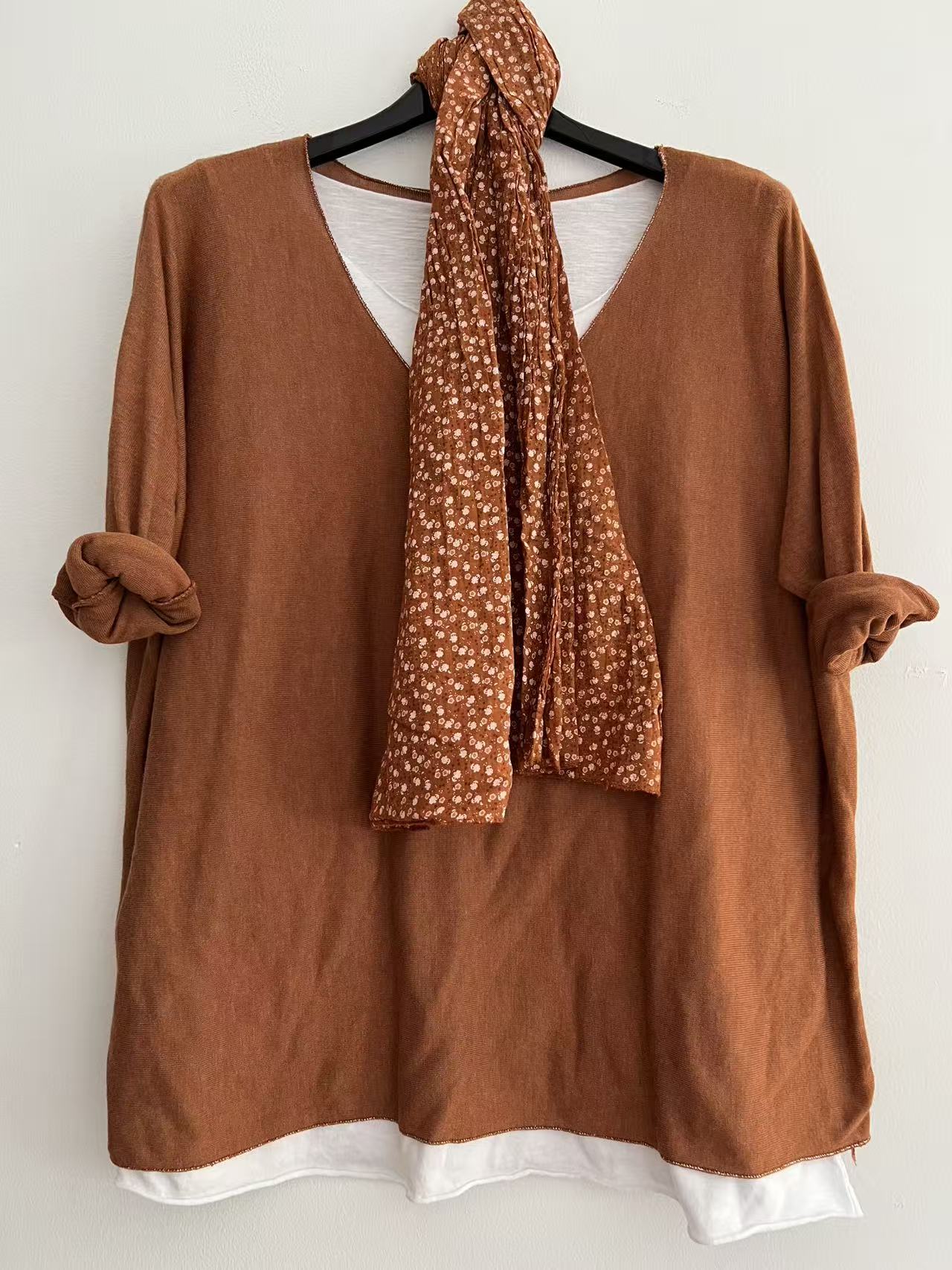 Conjuntos dos piezas con bufanda caldera