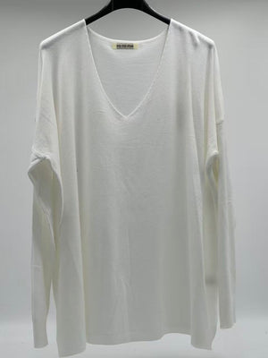 Jersey fino básico blanco